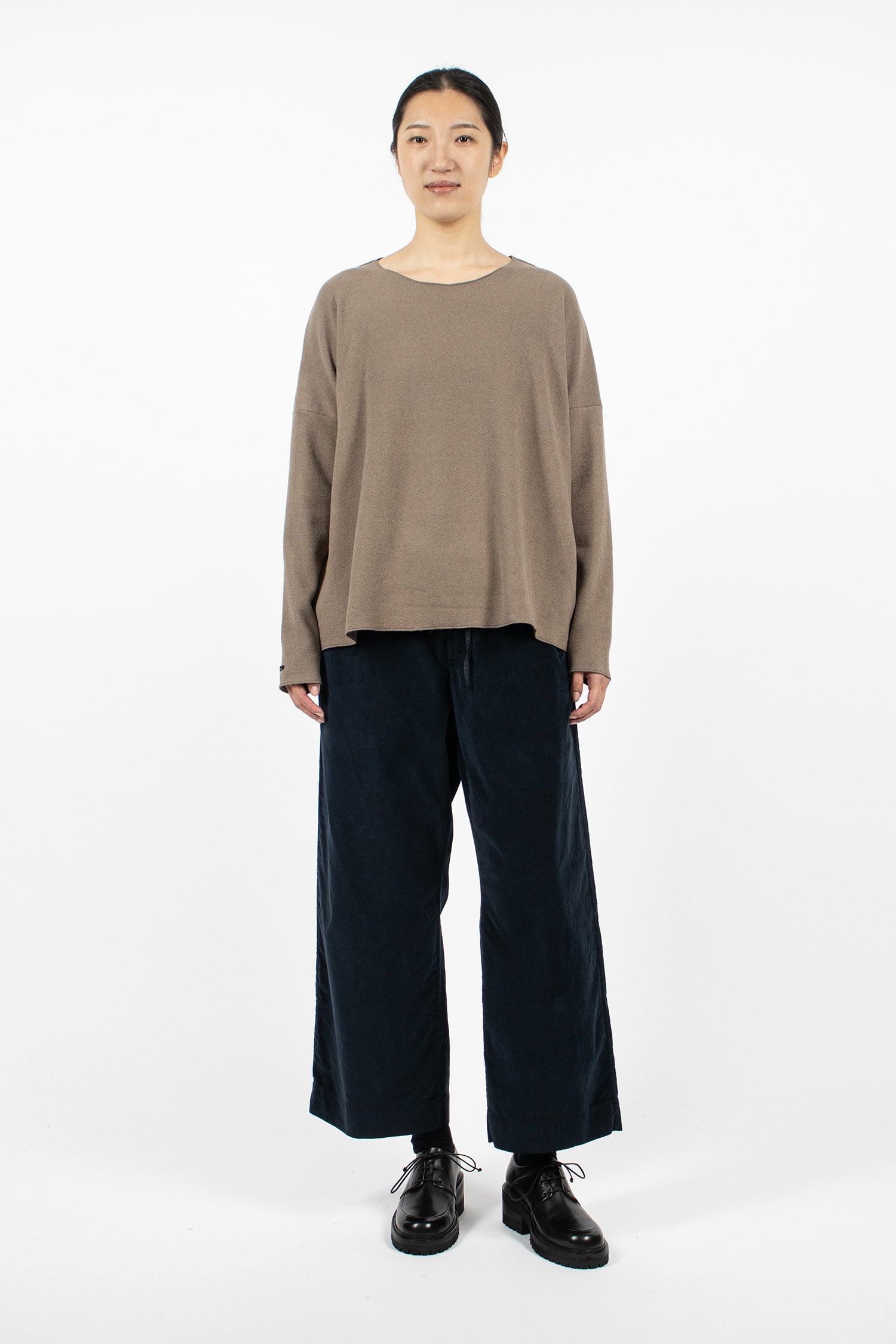 23273 Wide&Long Trousers V Navy