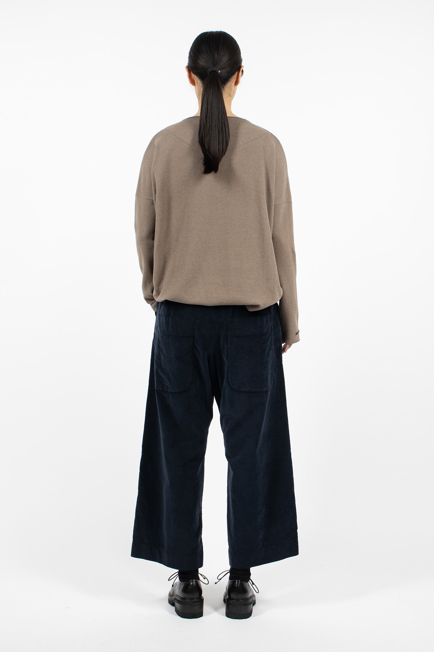 23273 Wide&Long Trousers V Navy
