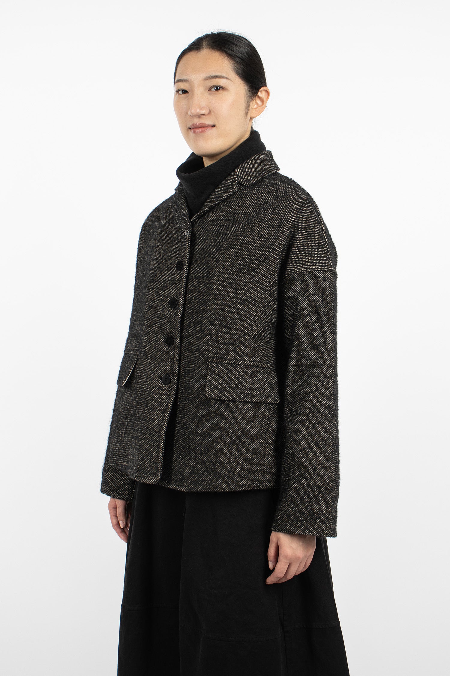 4292 Loose Blazer WN Black
