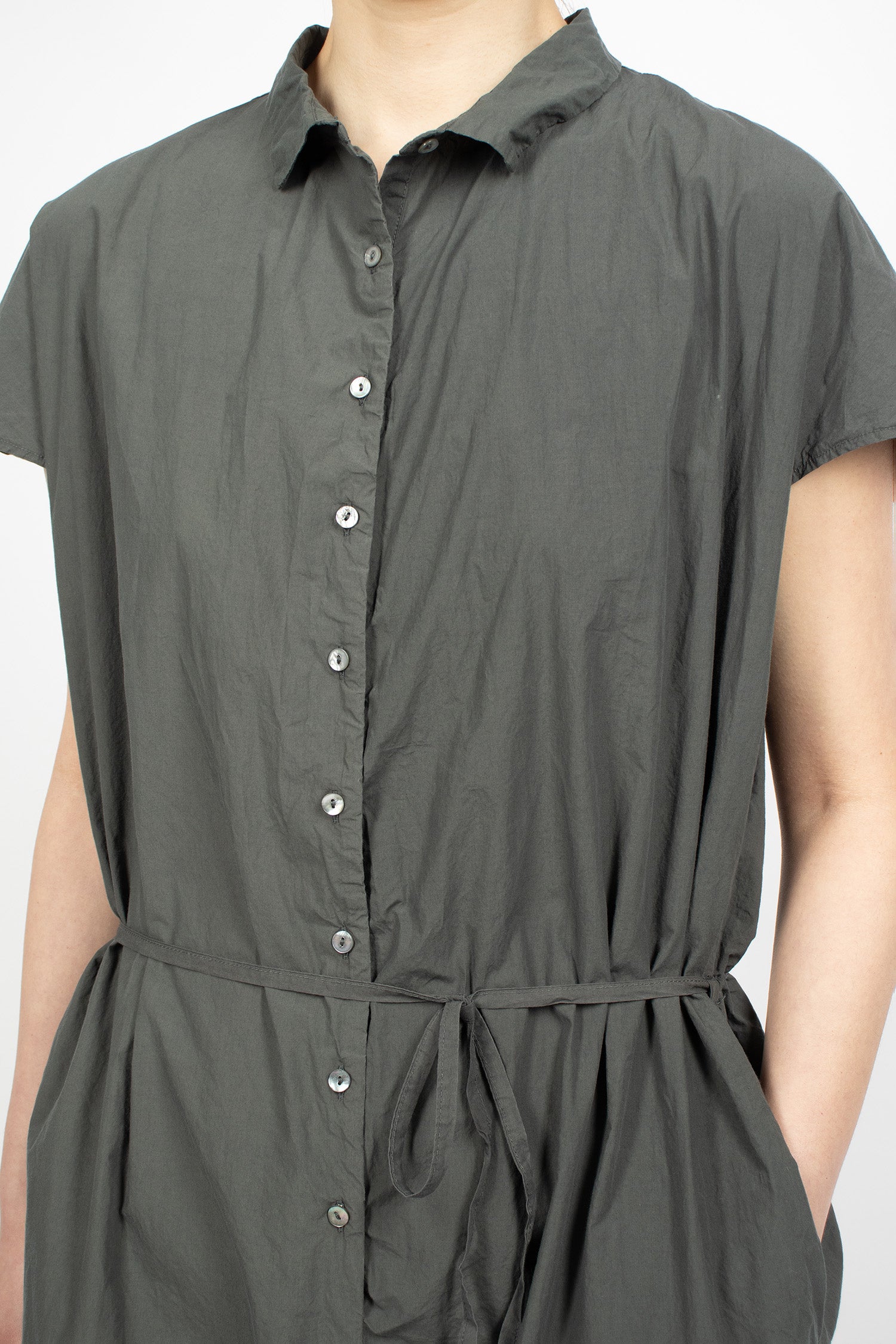 60_09 Sleeveless Collar Jumpsuit TC Thyme