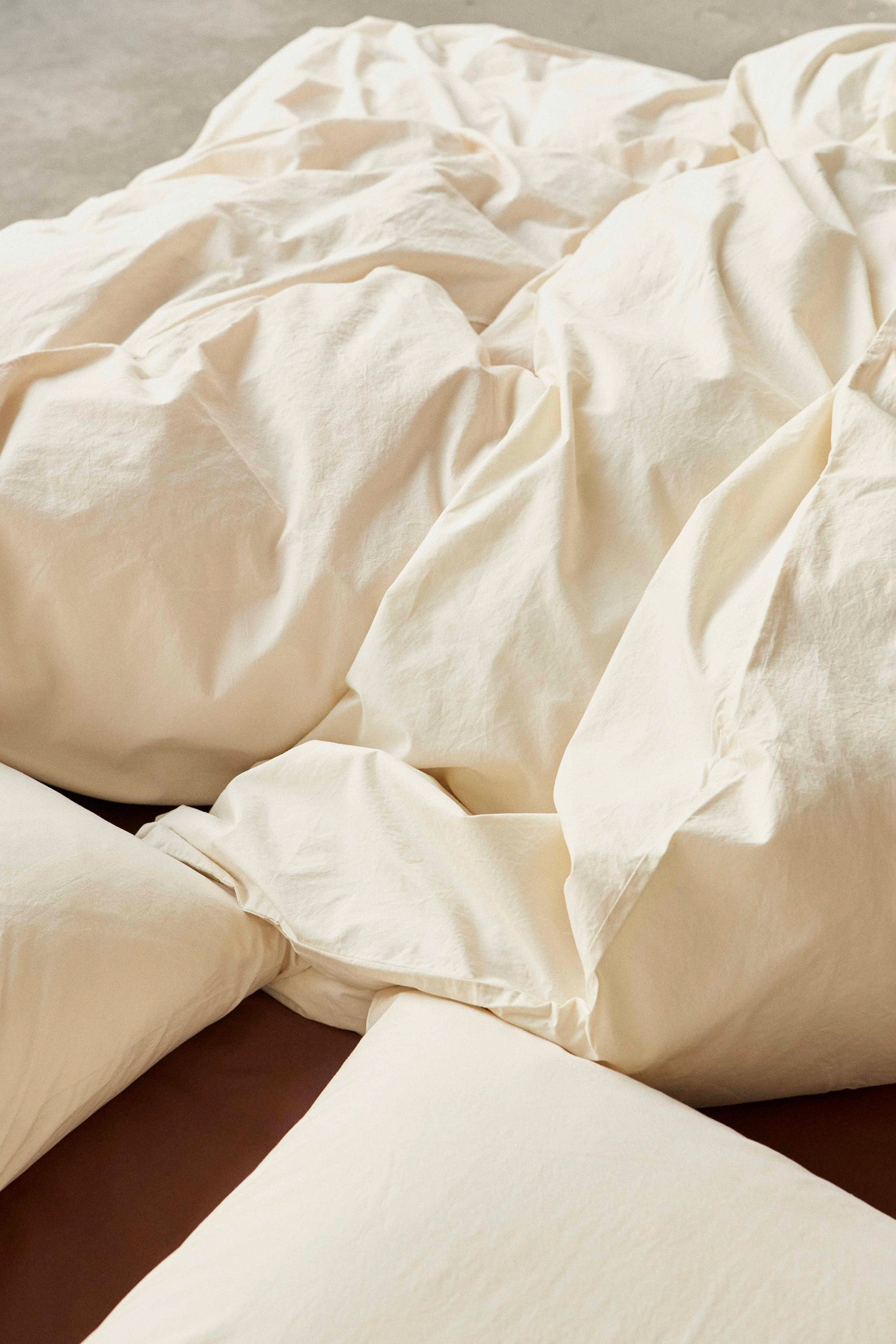 Percale Double Duvet Cover Winter White