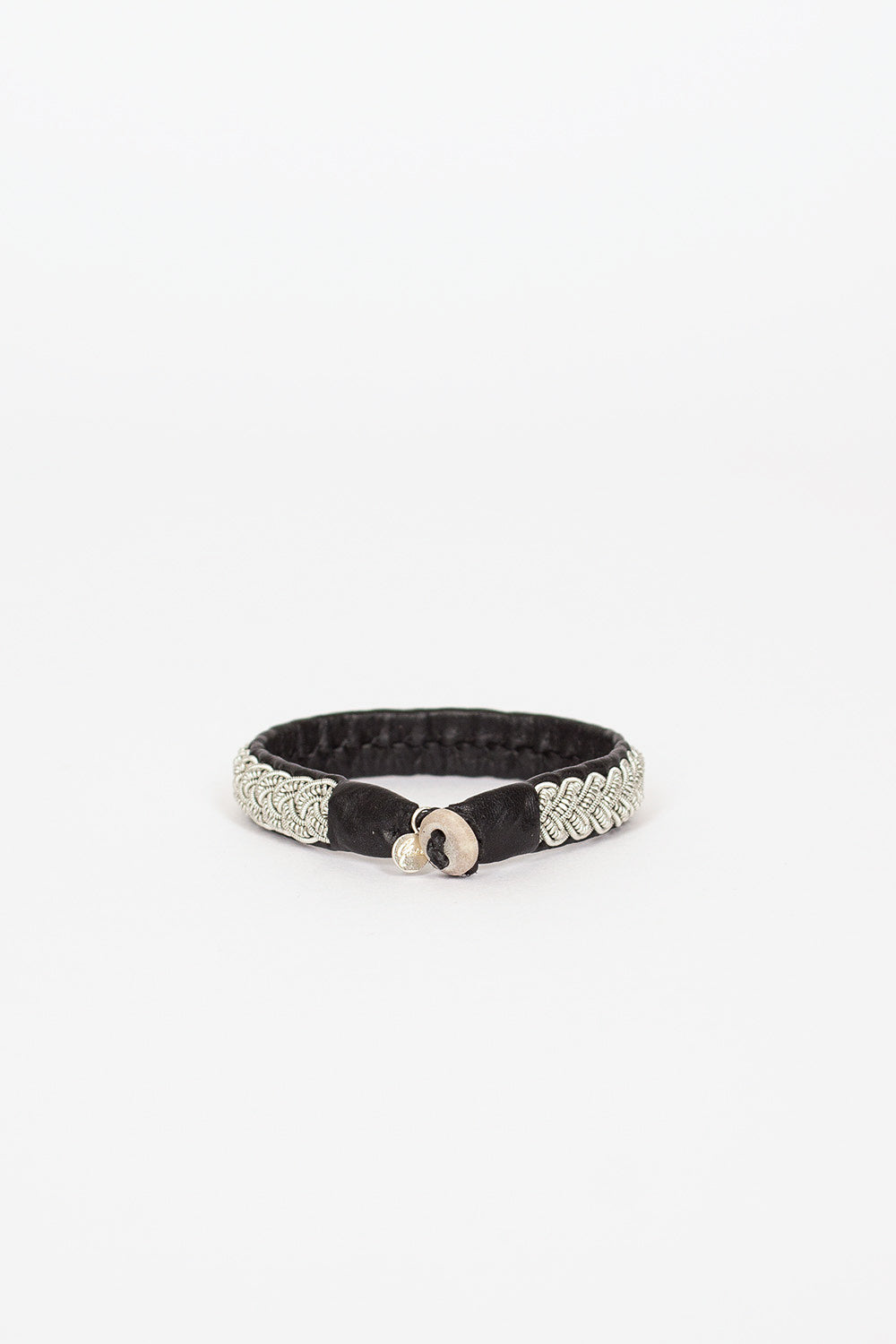 Unisex Black Hide B6 Bracelet