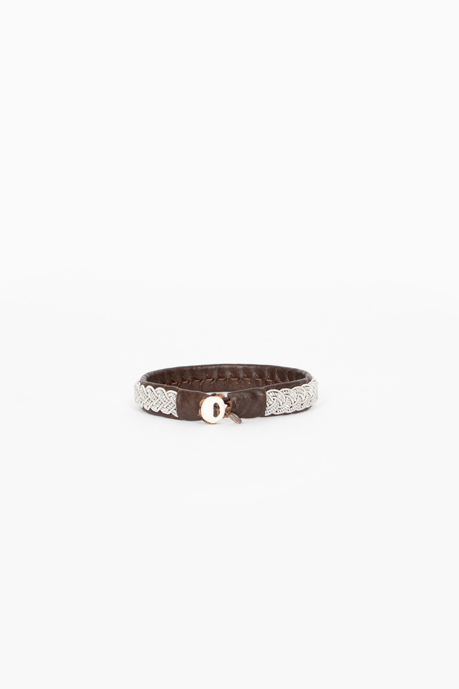Unisex Ox Brown Hide B3 Bracelet