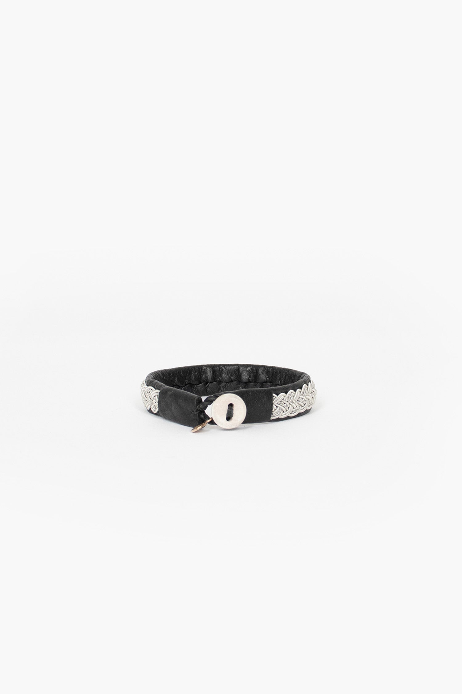Unisex Black Hide B4 Bracelet