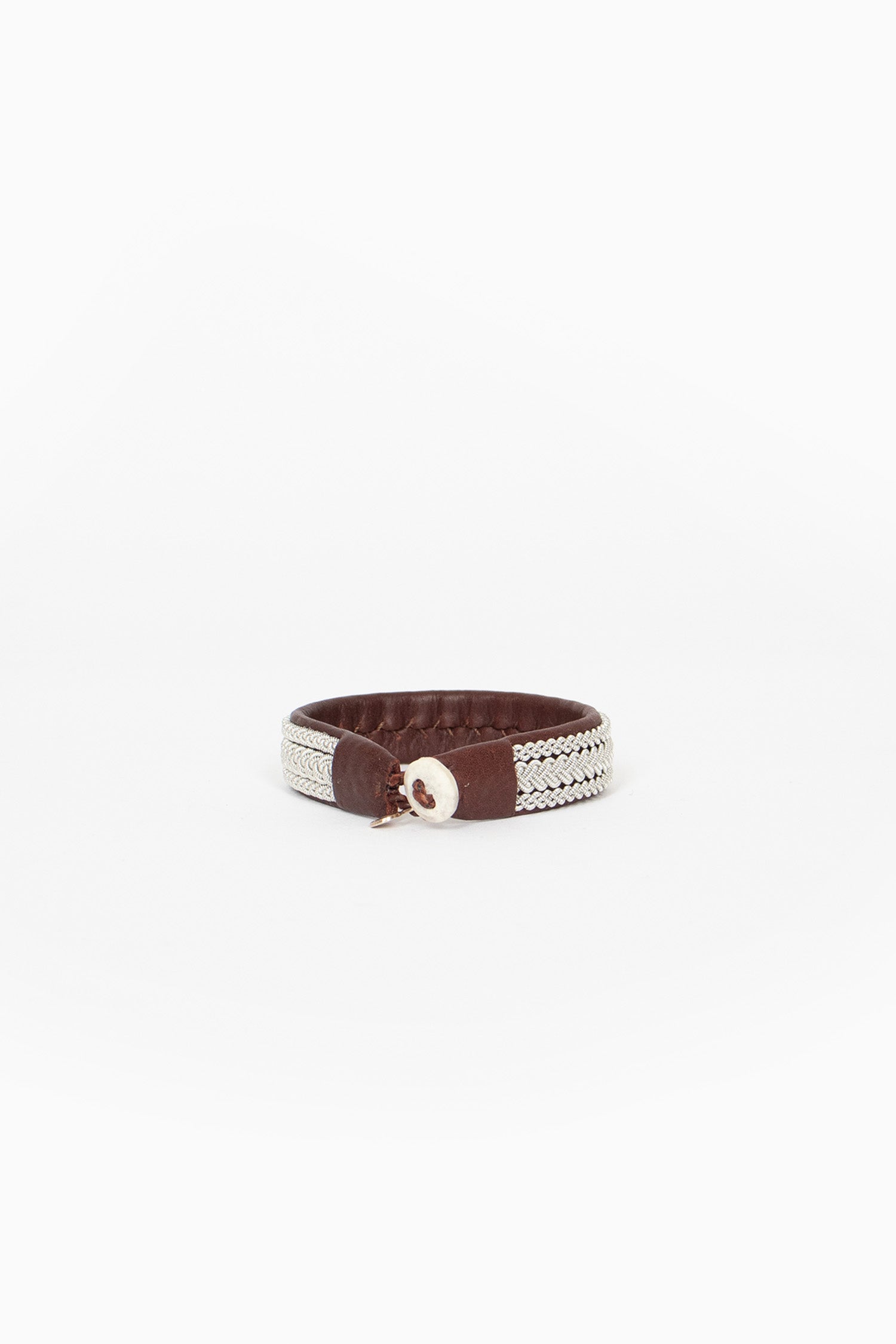 Ox Brown Hide B Bracelet 2