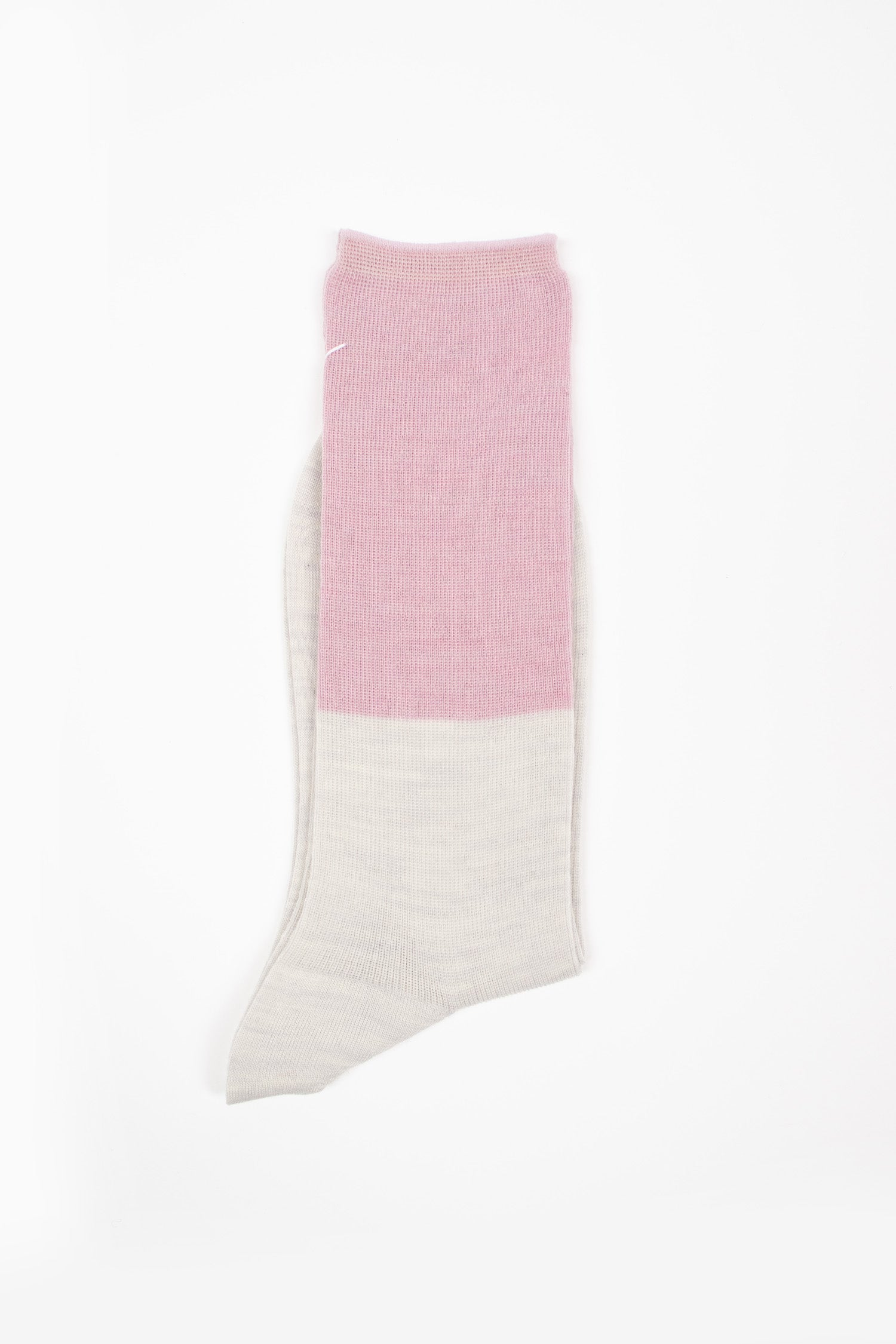 ANP-92O Tone Rib Socks White