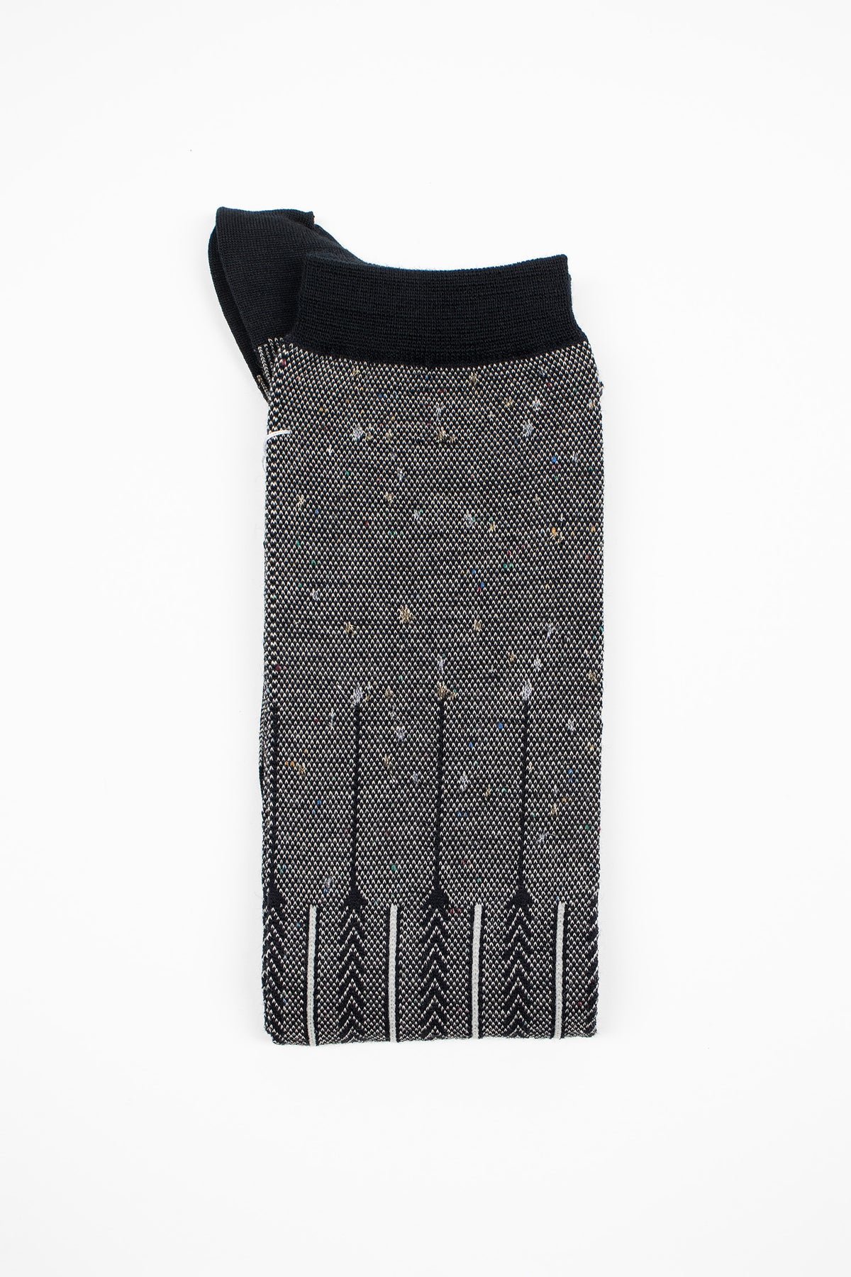 AM-349AHS Herringbone Knee Socks Black