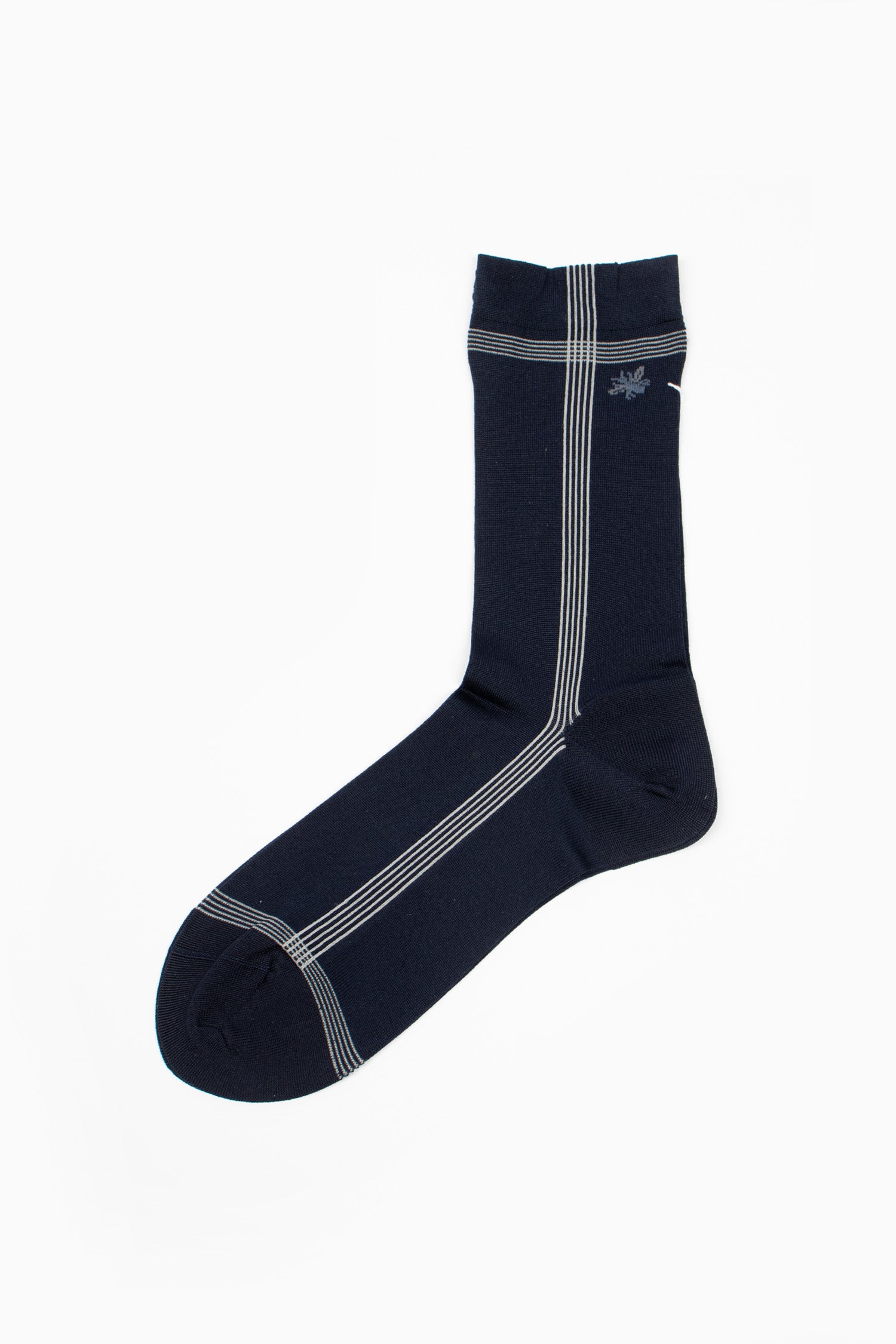 KT-142MS Side Line Silk Sock Navy