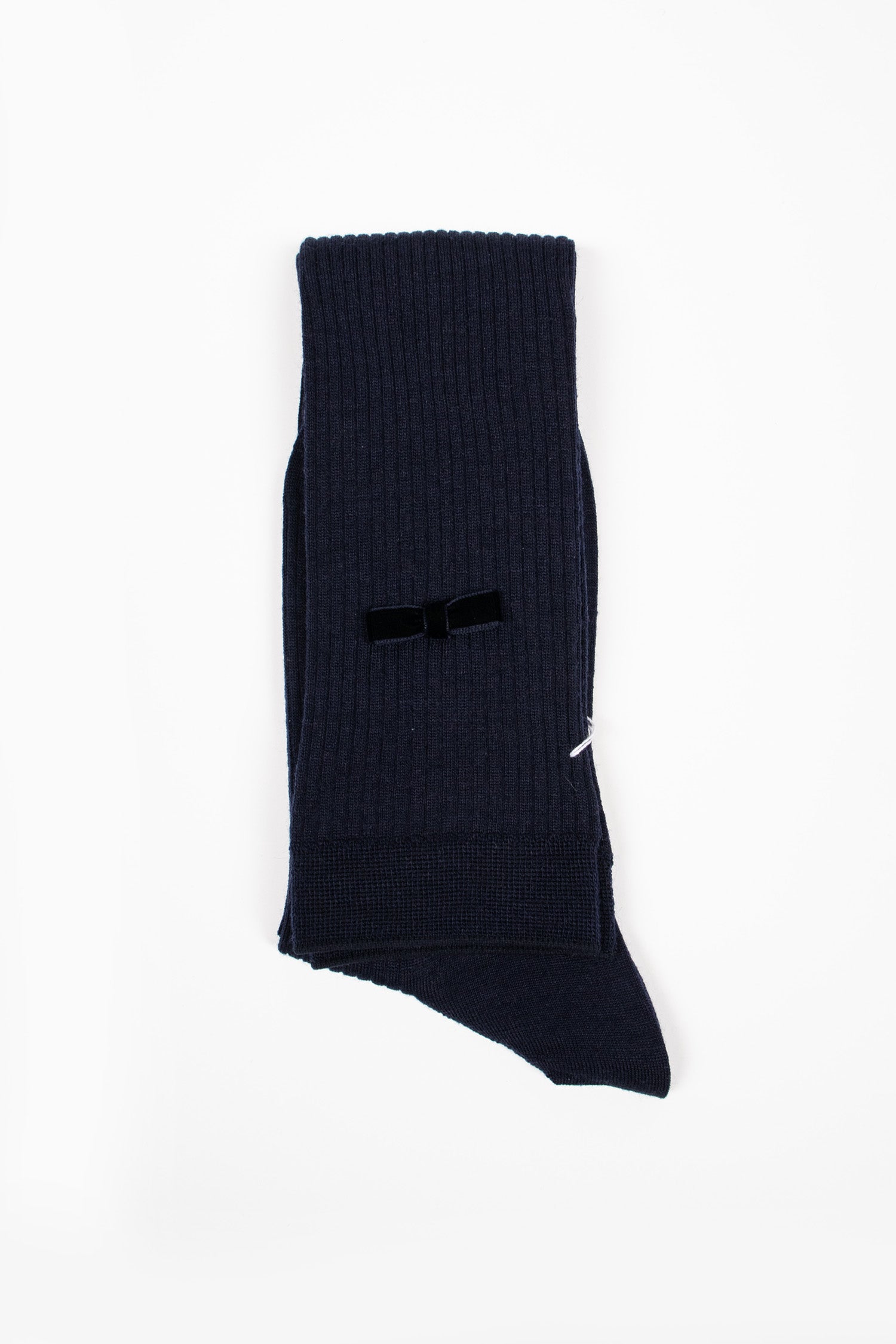 ANP-129HS Ribbon Knee Socks Navy