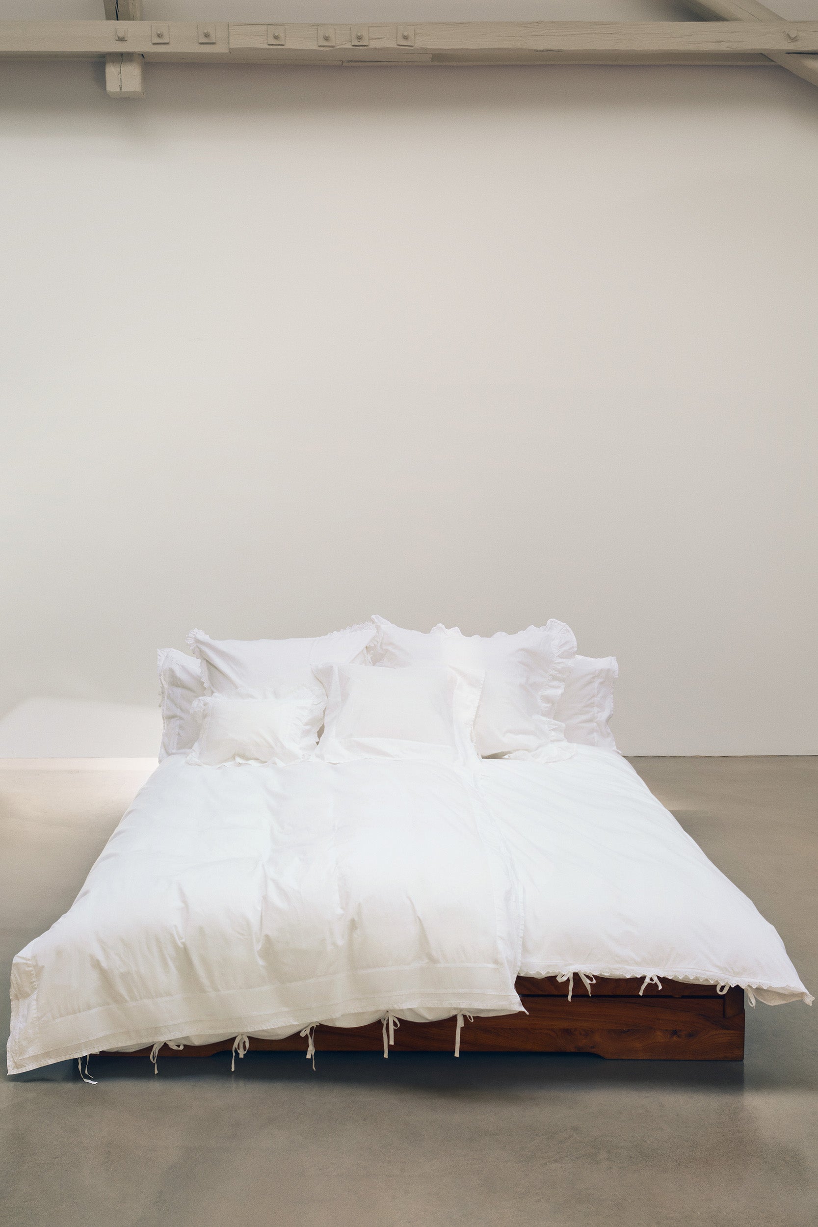 Broderie Anglaise Anaïs Double Duvet Cover Broken White