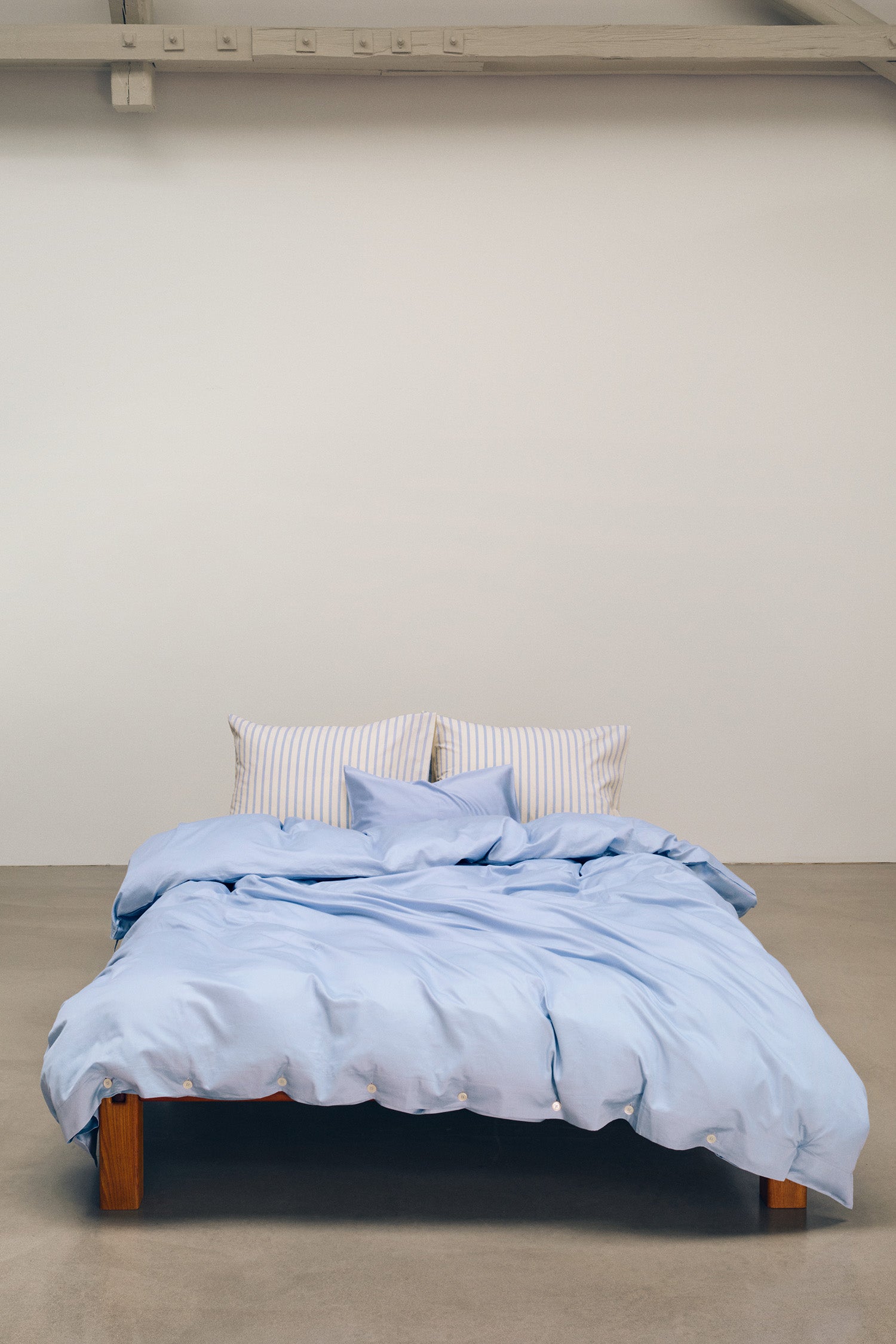 Percale King Duvet Cover Island Blue