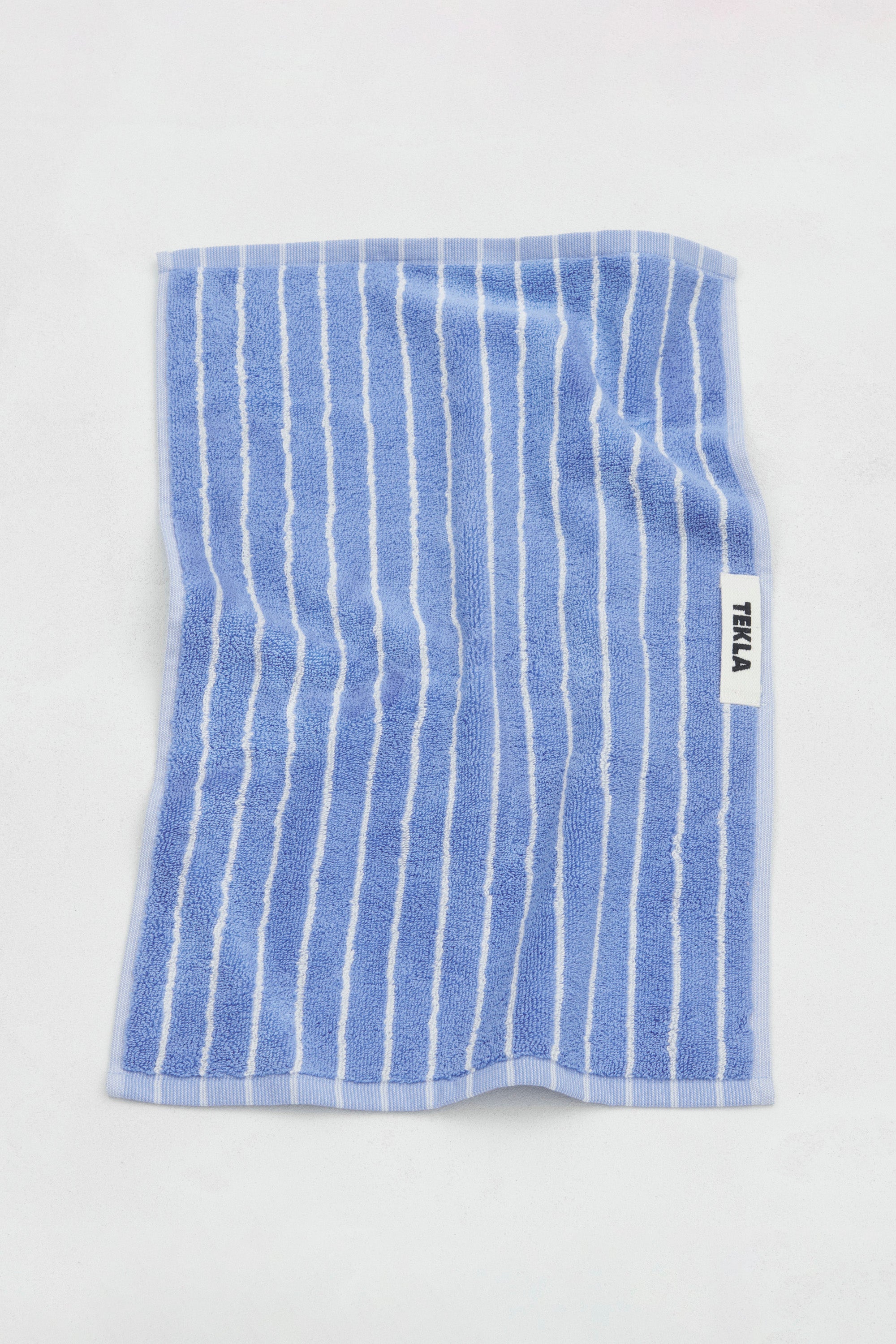 Terry Guest Towel Clear Blue Stripes