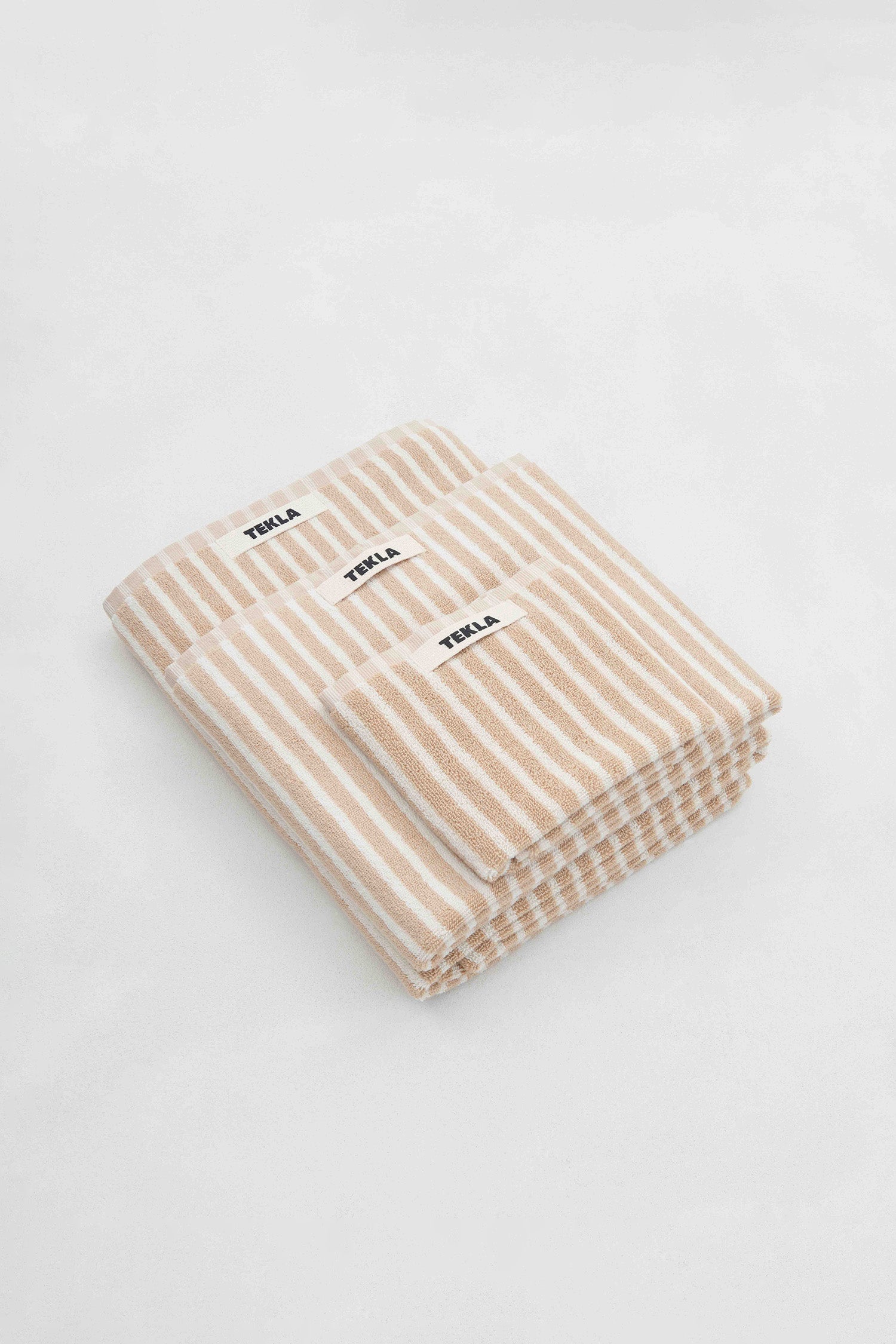 Terry Bath Towel Ivory Stripe