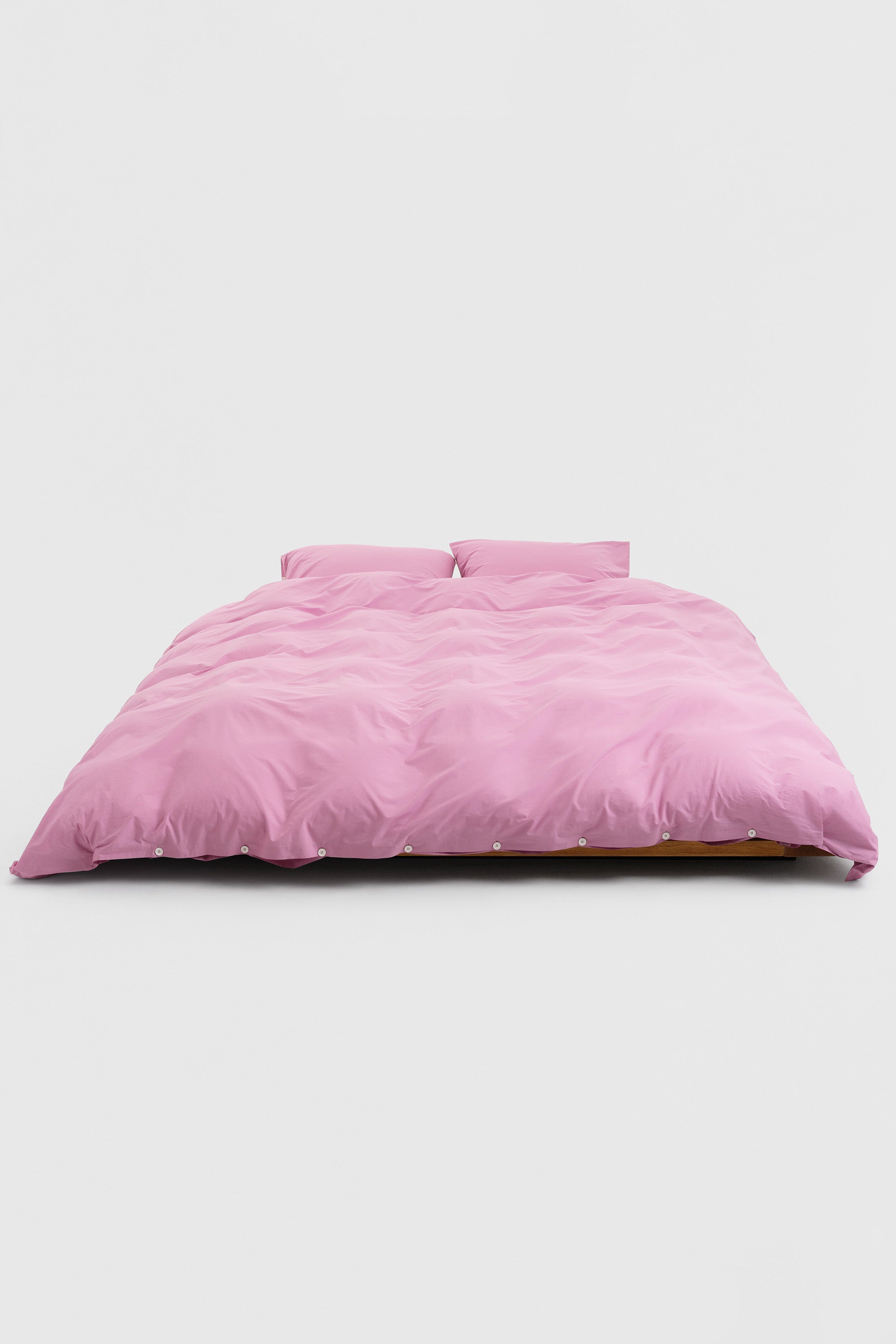 Percale King Duvet Cover Mallow Pink