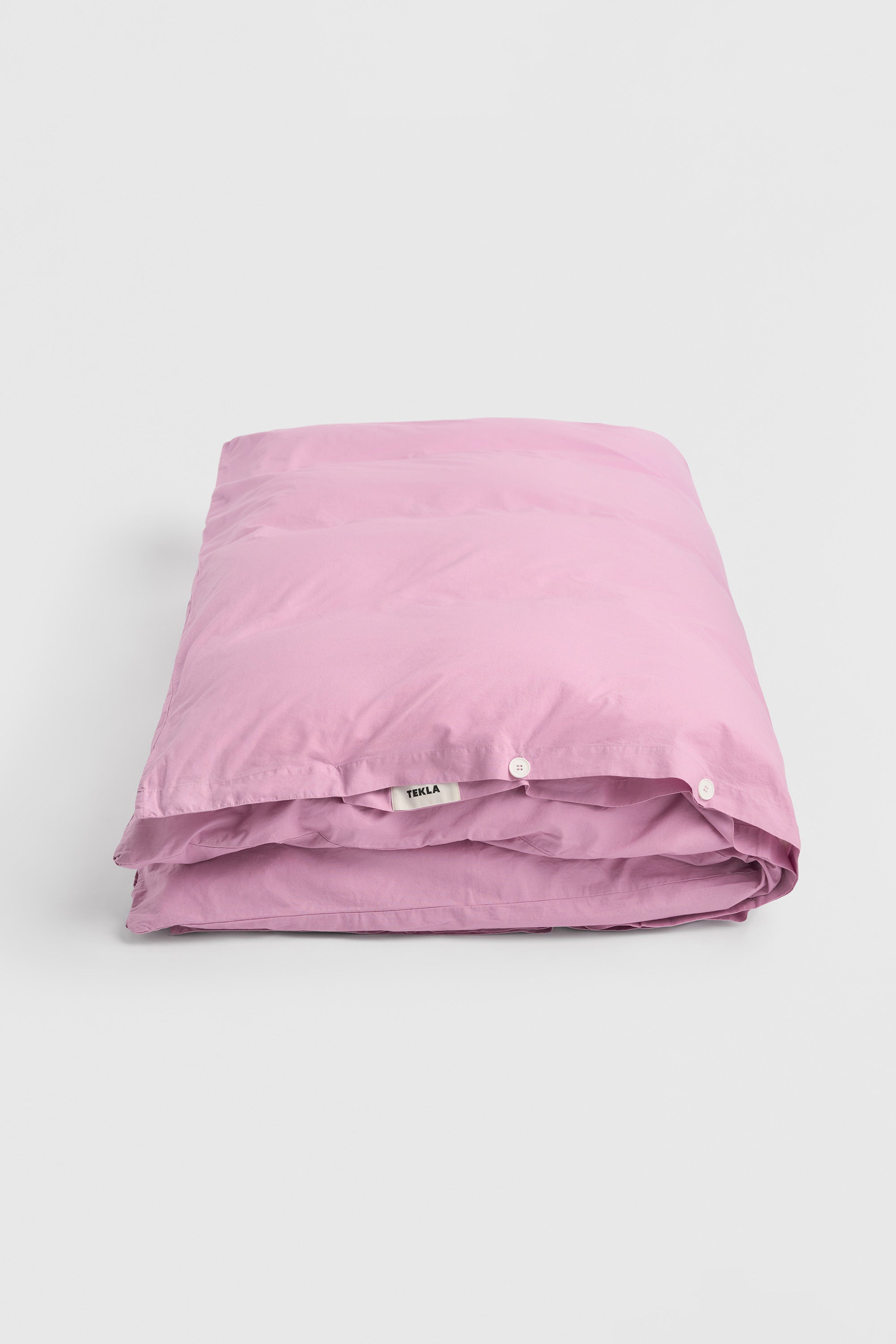 Percale Double Duvet Cover Mallow Pink