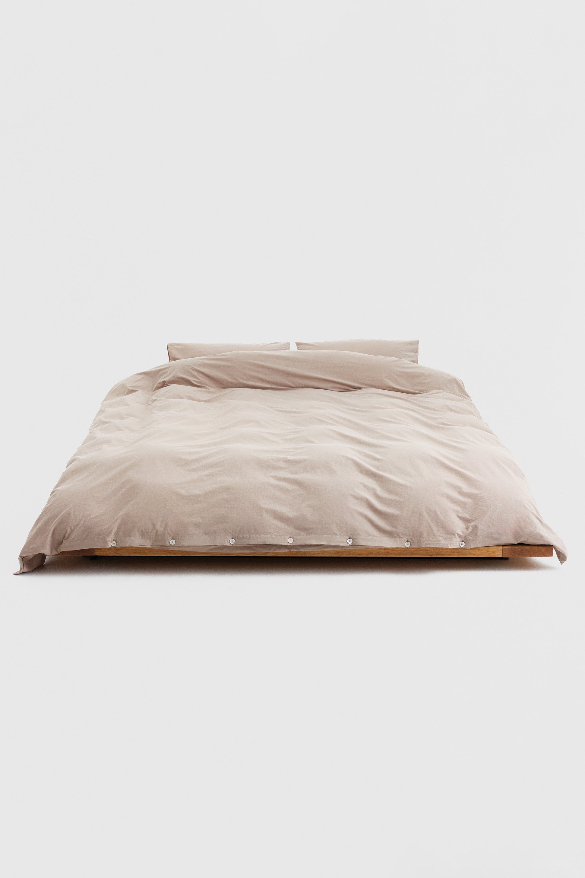 Percale Double Duvet Cover Clay