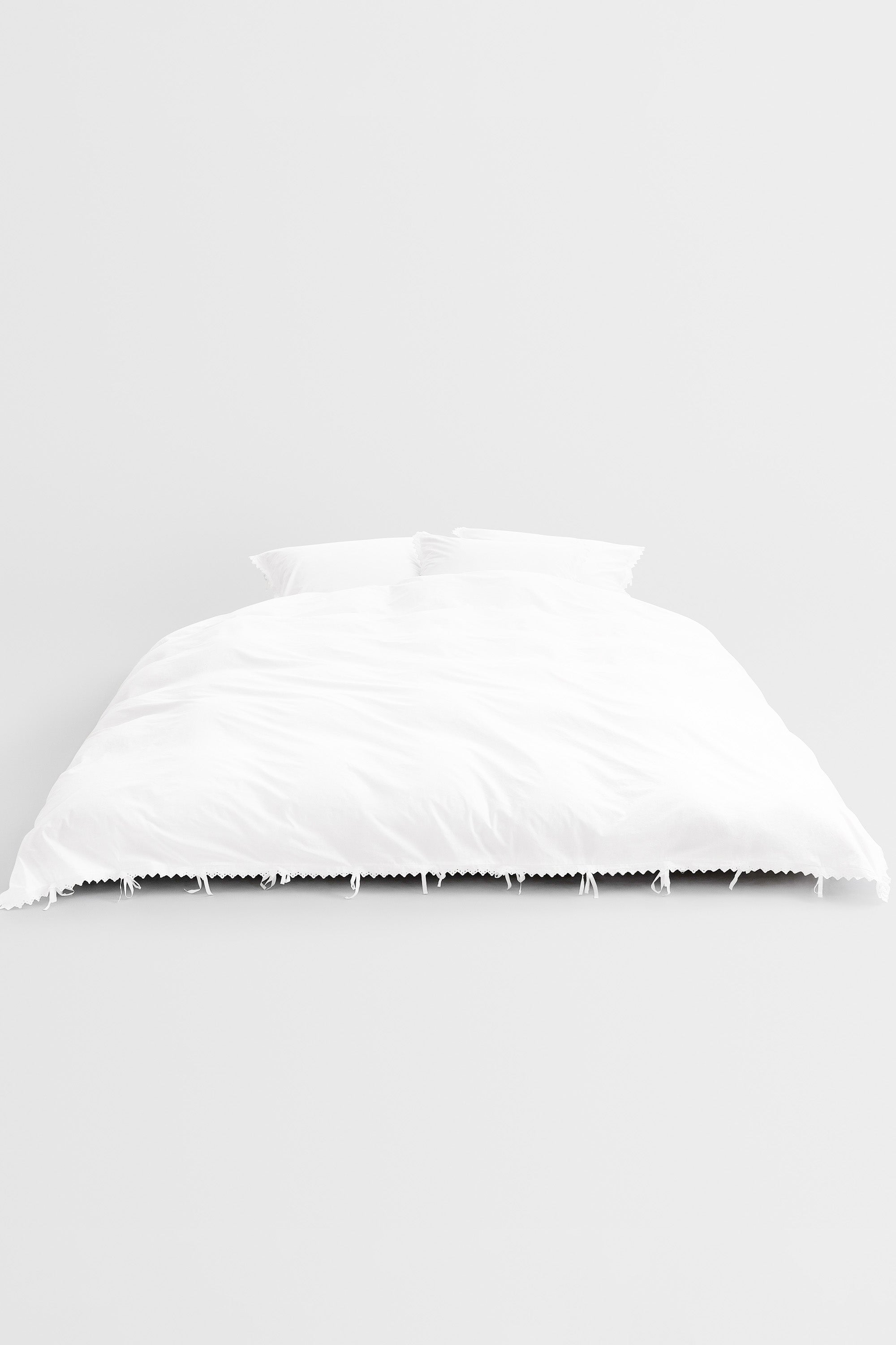 Broderie Anglaise Anaïs Double Duvet Cover Broken White