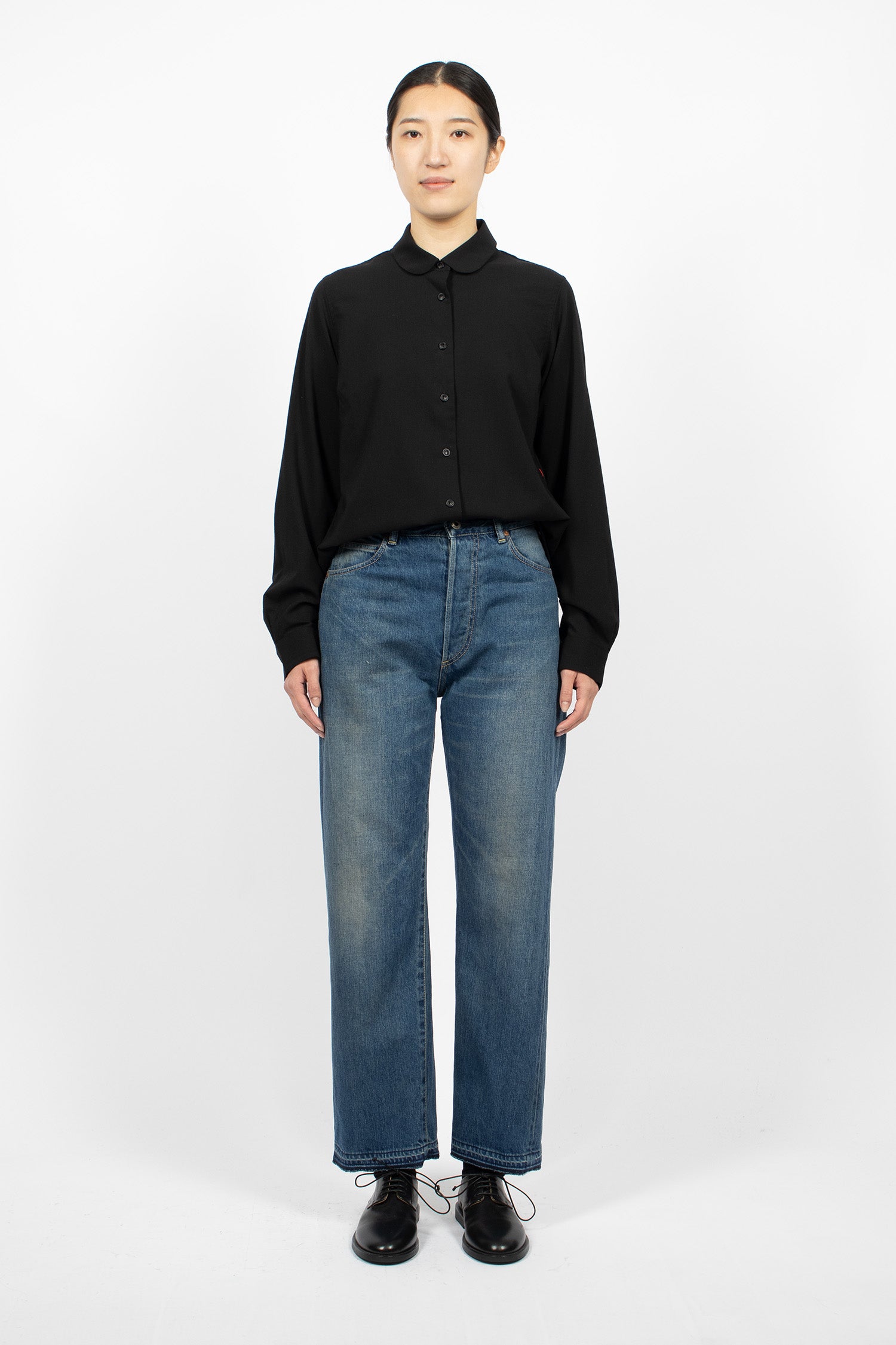 WP04 Selvedge Monroe Jean Dark Distress