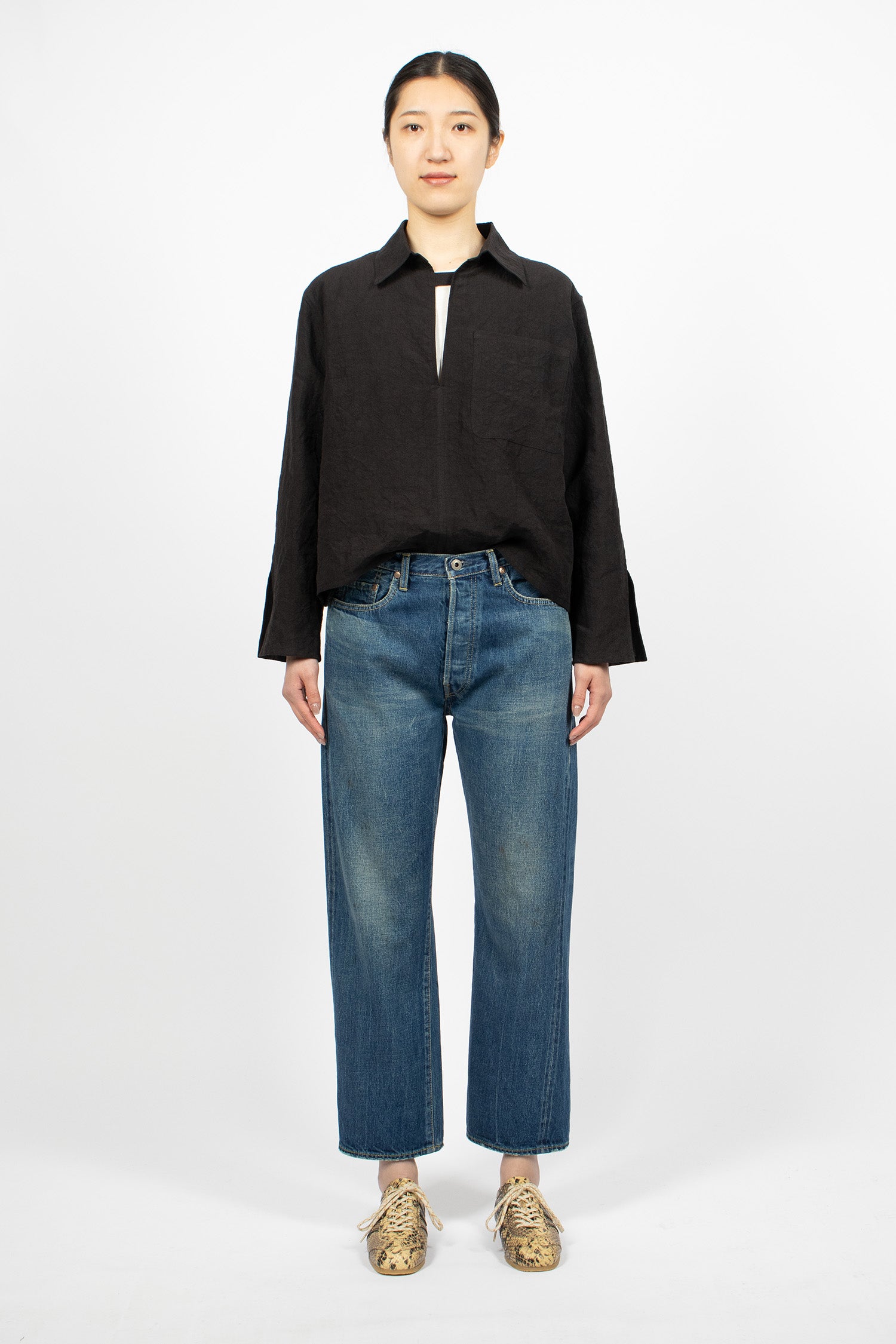 WP08 Selvedge Straight Cut Jean Used Medium