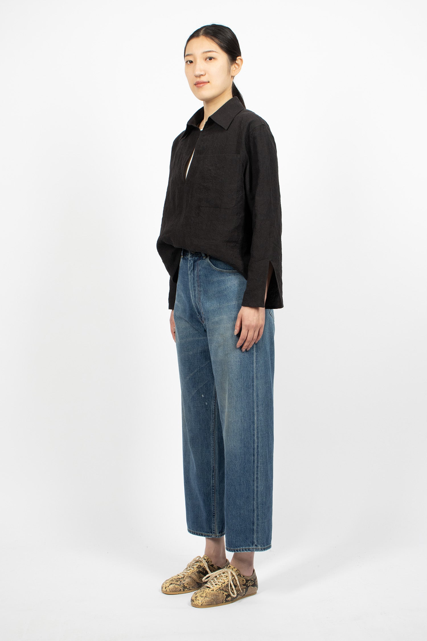 WP12 Selvedge Ranch Jean Medium Wash