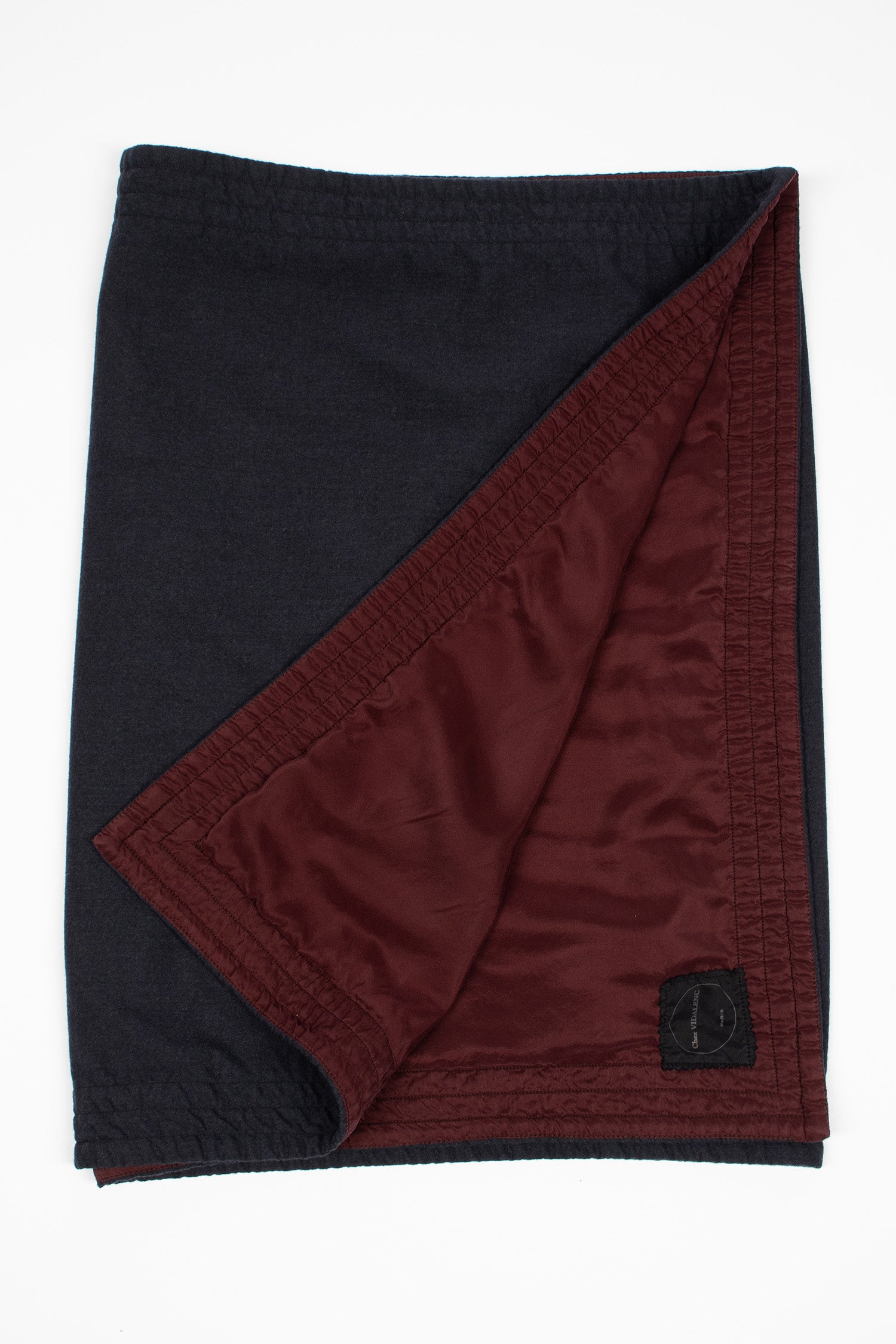 Bella Double Faced Scarf Navy/Prune