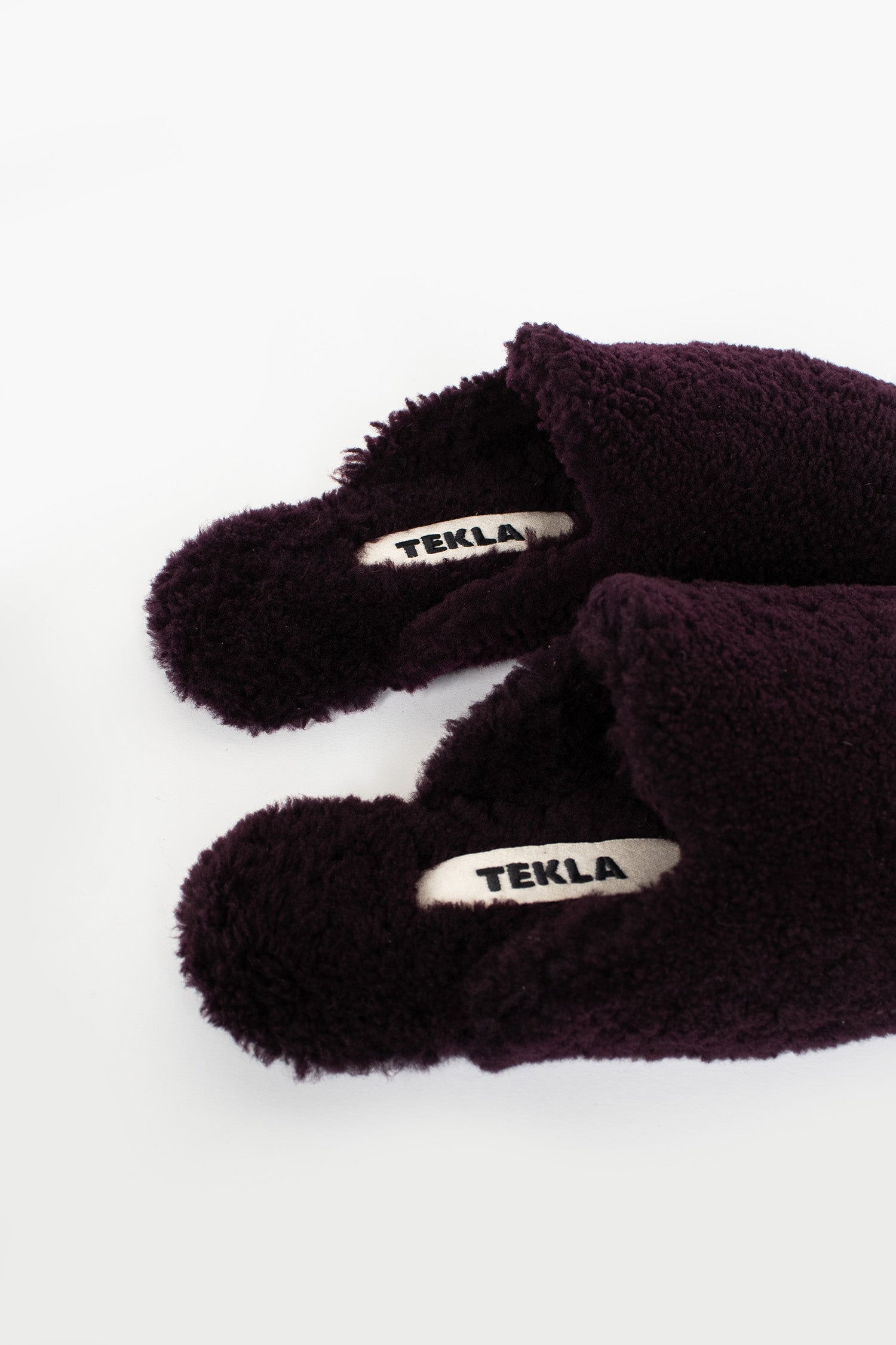 Shearling Slippers Wine