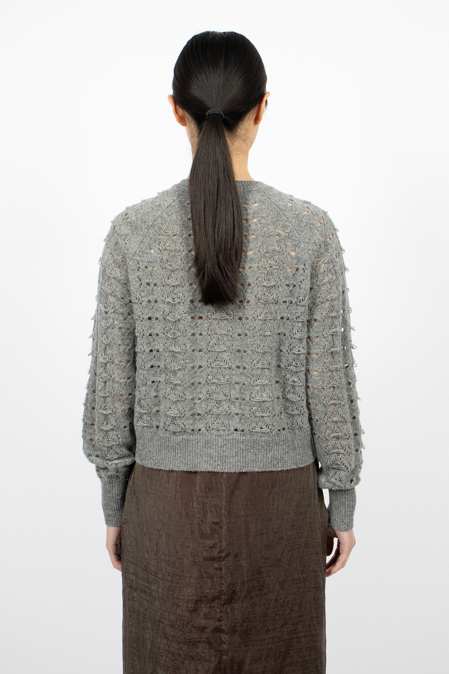 Bidane Knit Pullover Light Grey