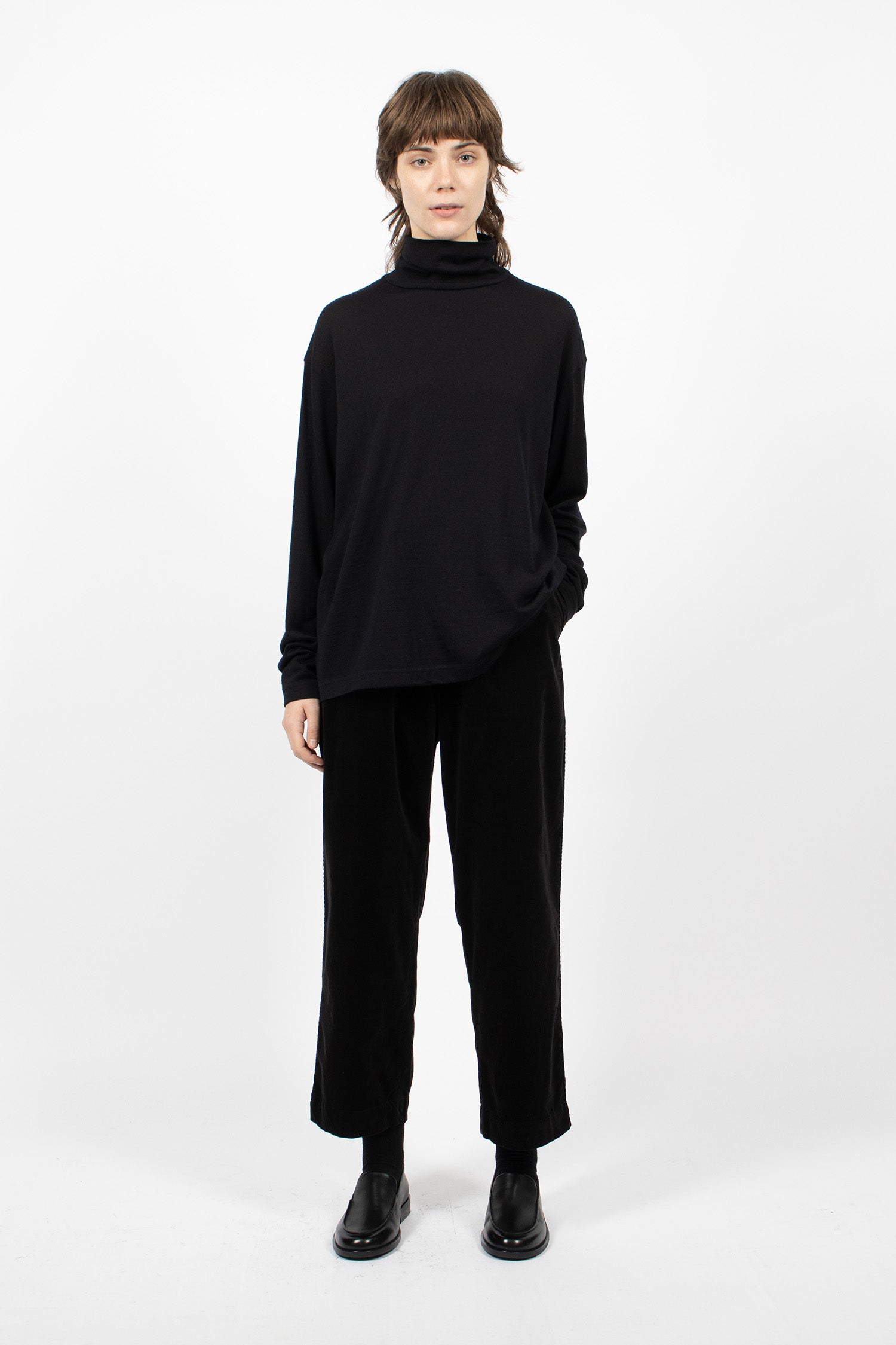 Turtleneck Big Pullover Black