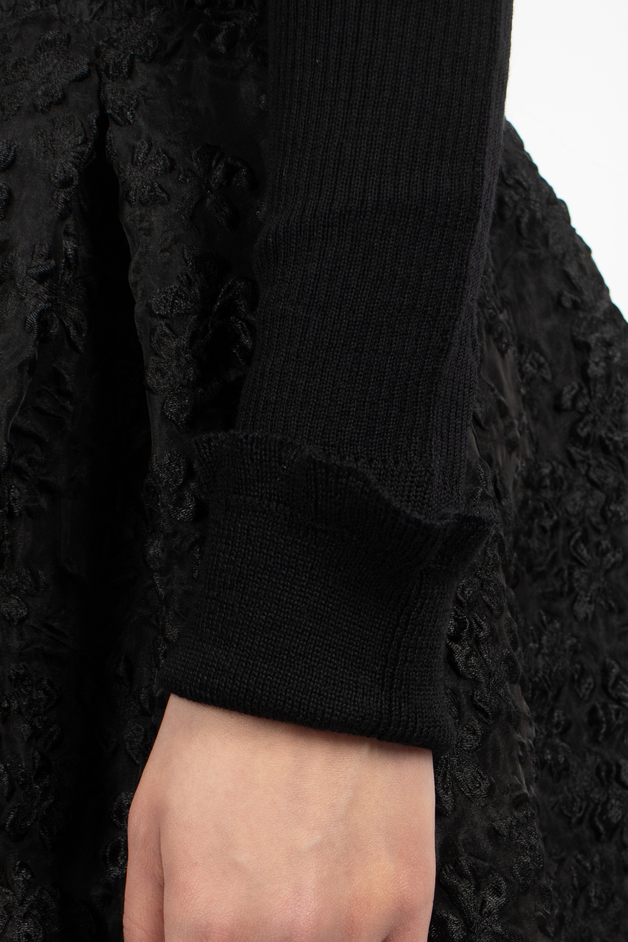 Belma Knit Hoodie Black