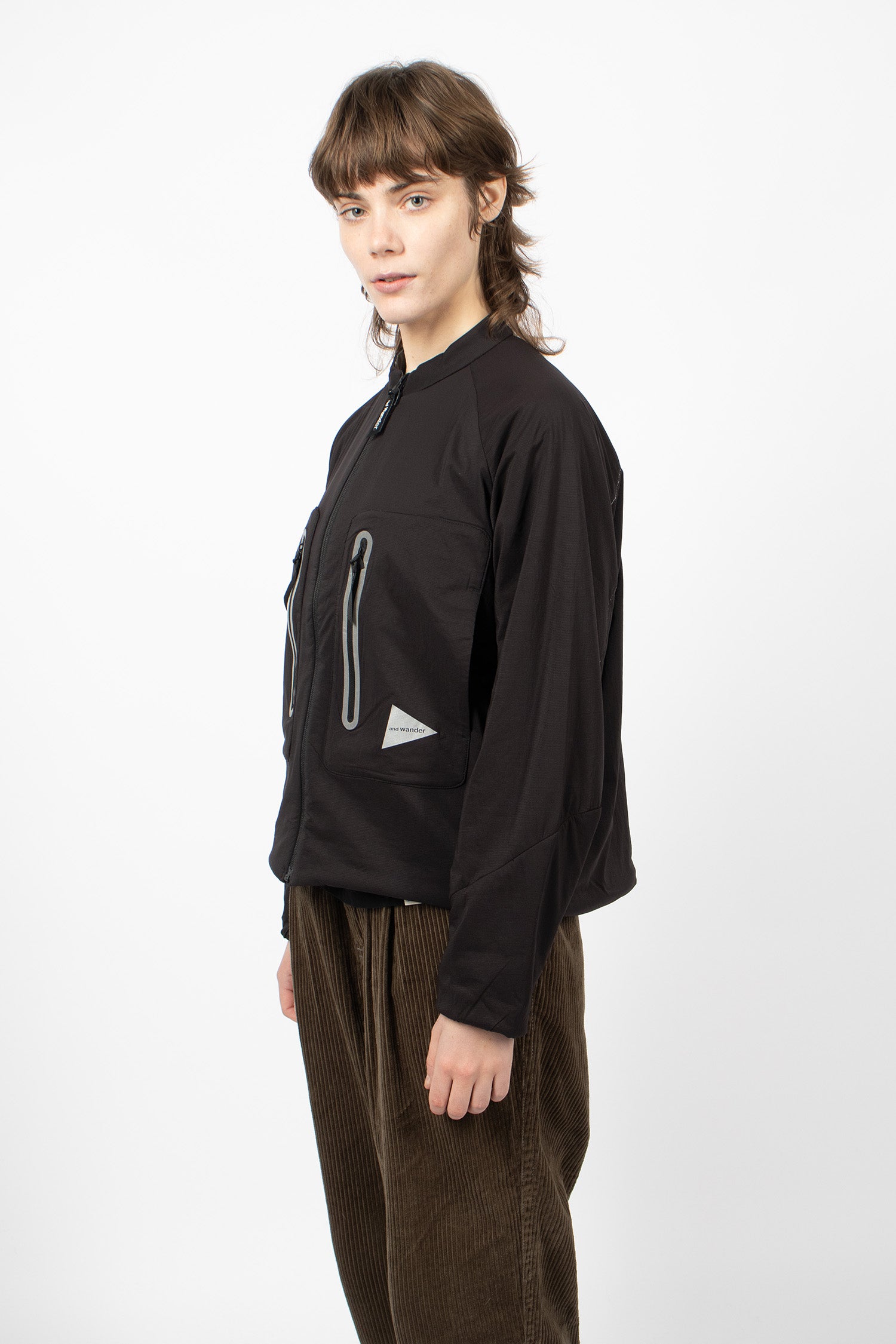 Alpha AIR collarless Jacket Black