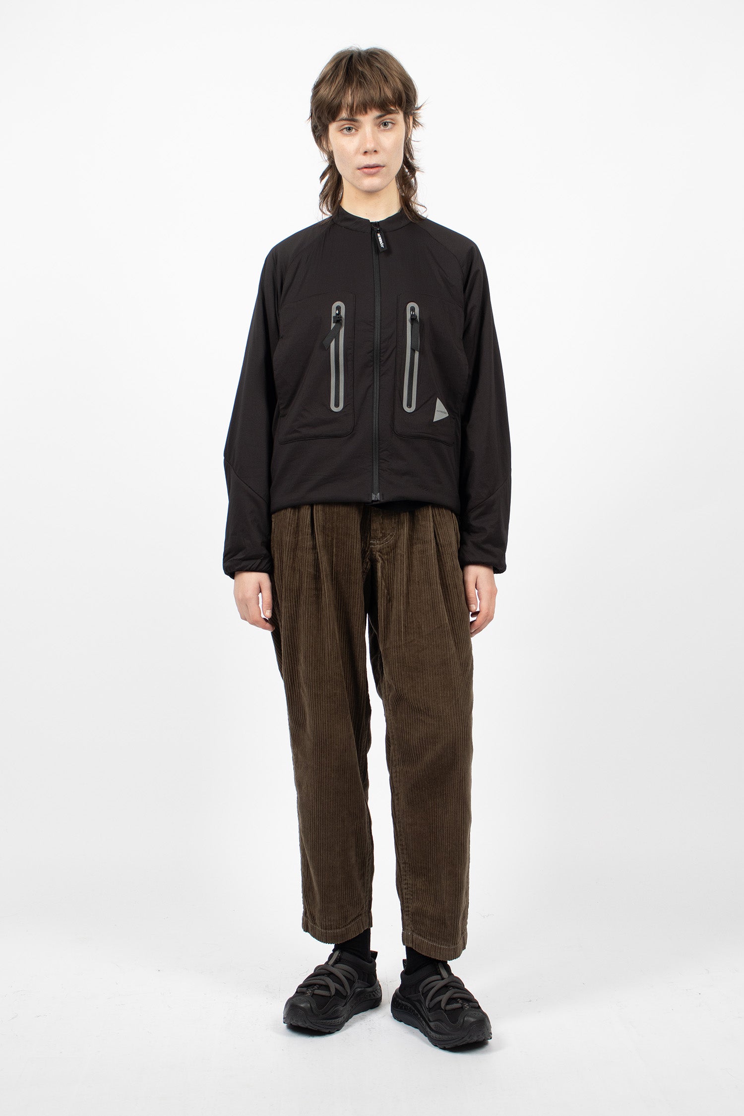 Alpha AIR collarless Jacket Black