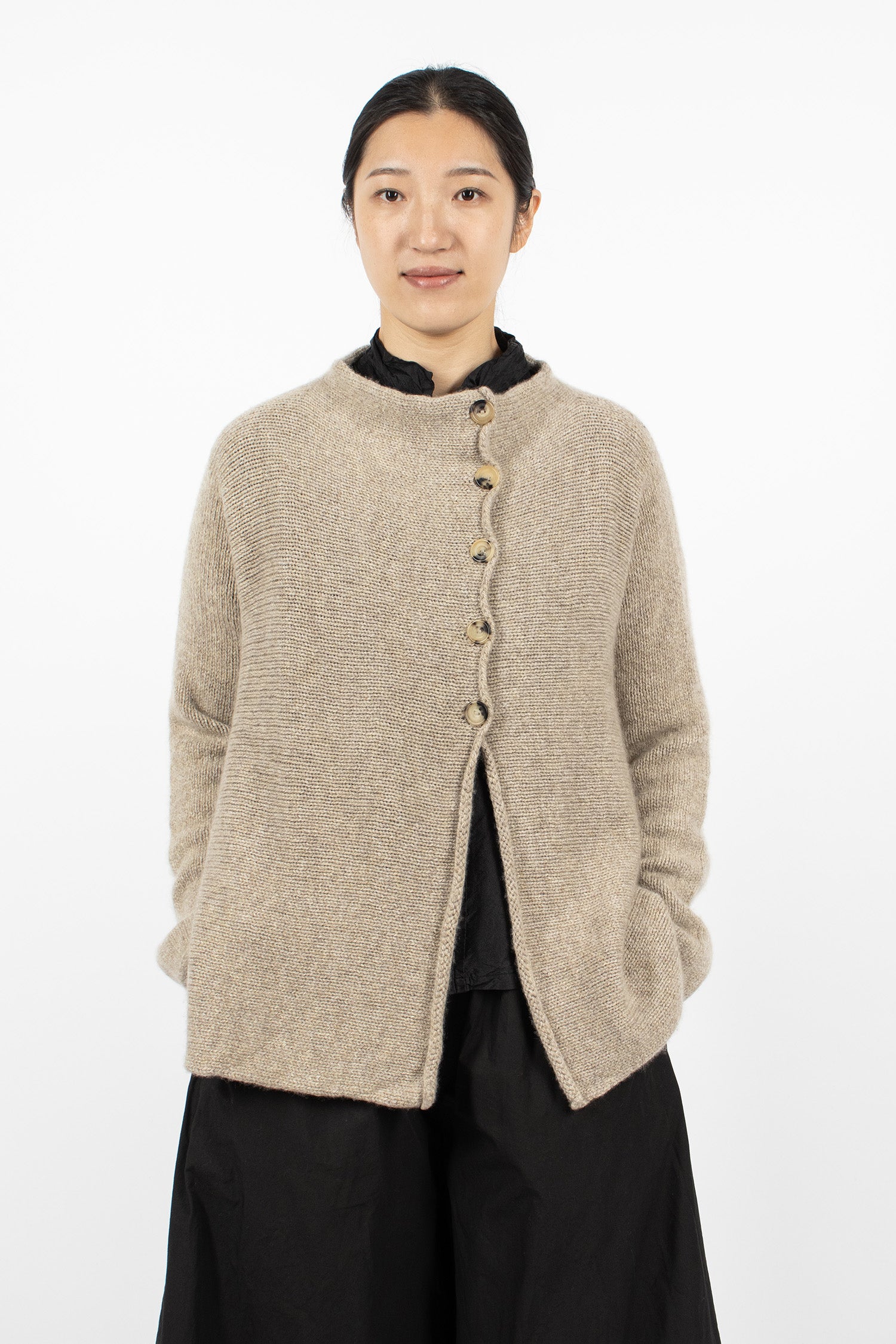 Chestnut Cashmere Cardigan Beige