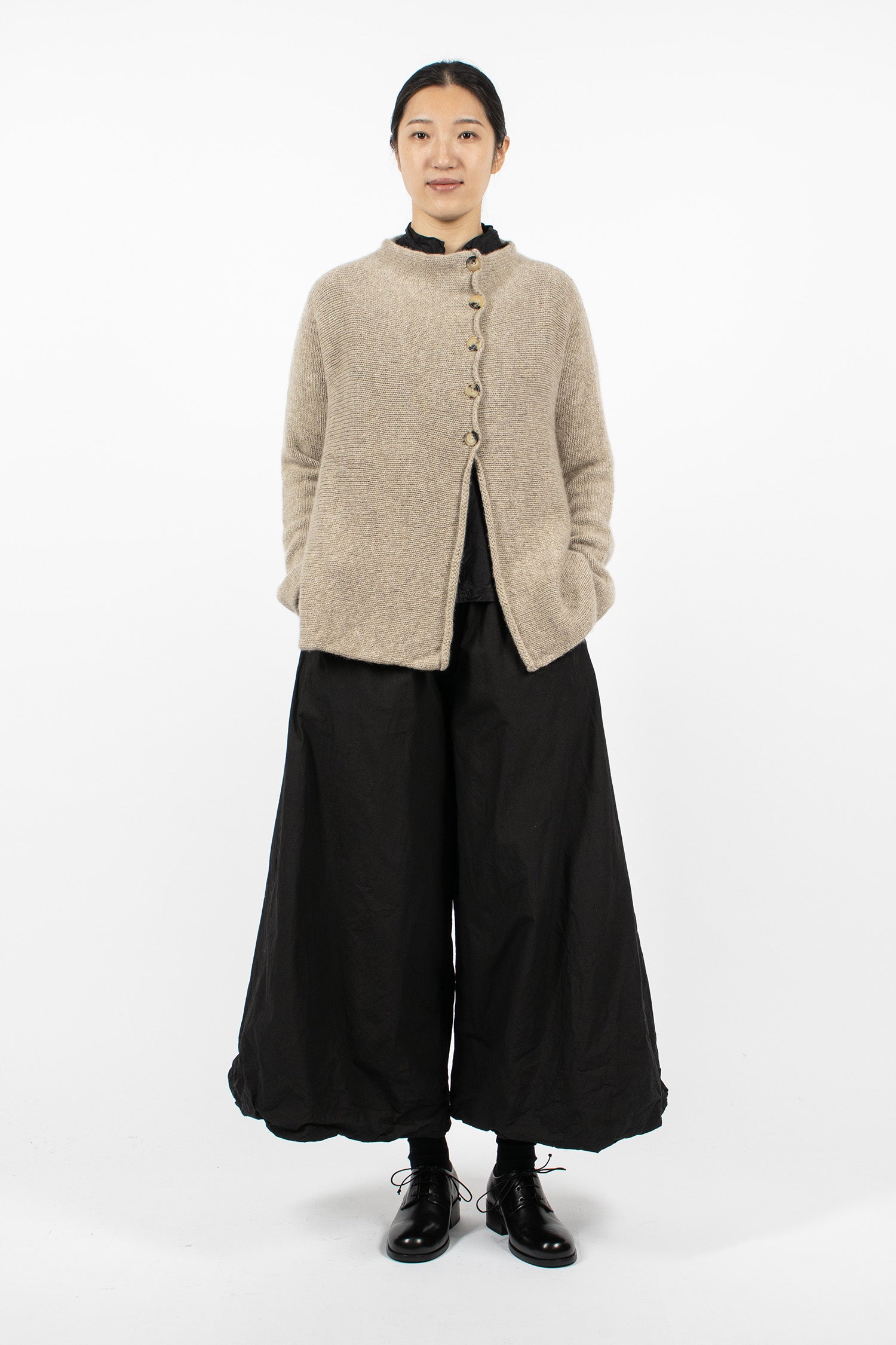 Chestnut Cashmere Cardigan Beige