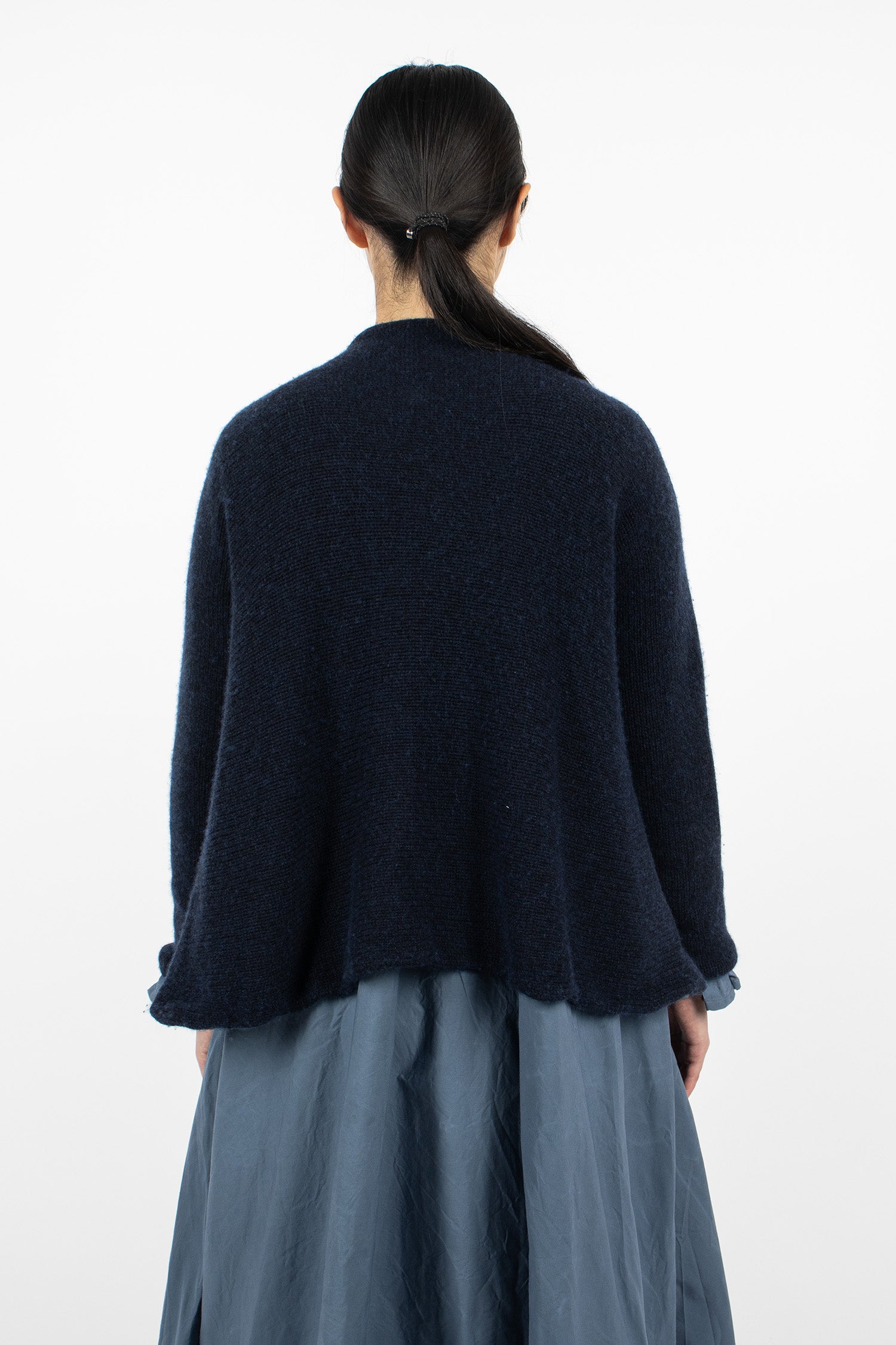 Chestnut Cashmere Cardigan Navy
