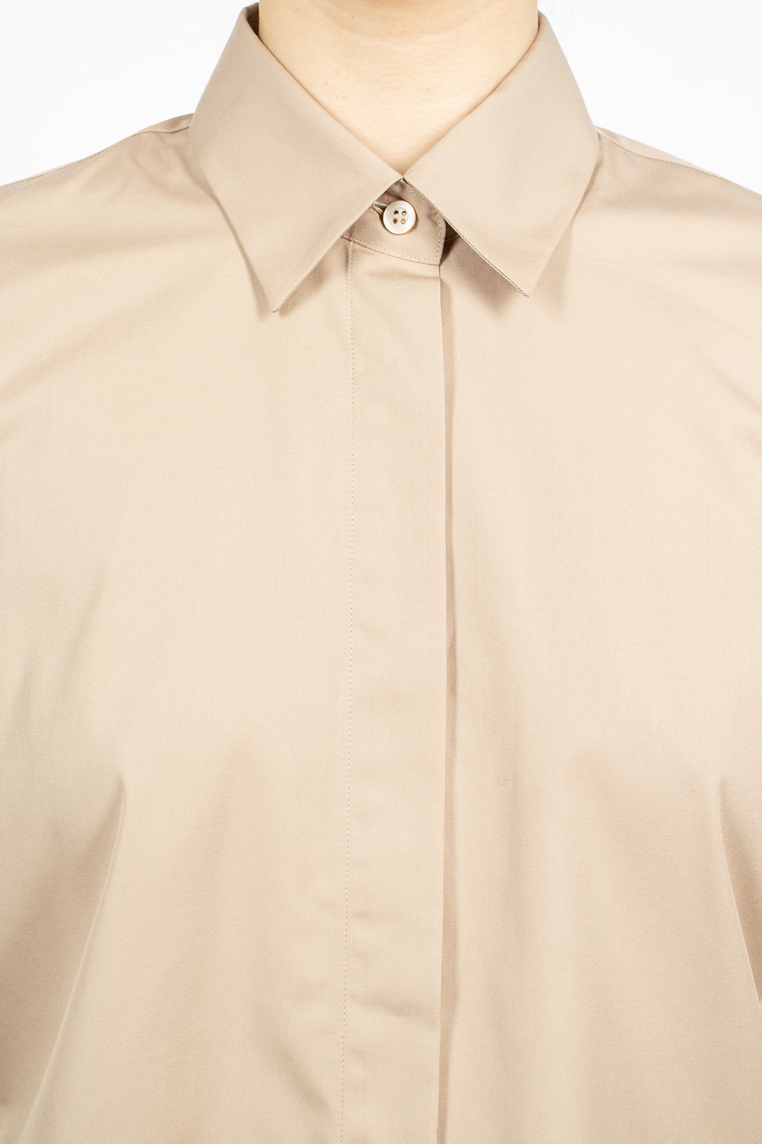 Boxy Mini Shirt Sand