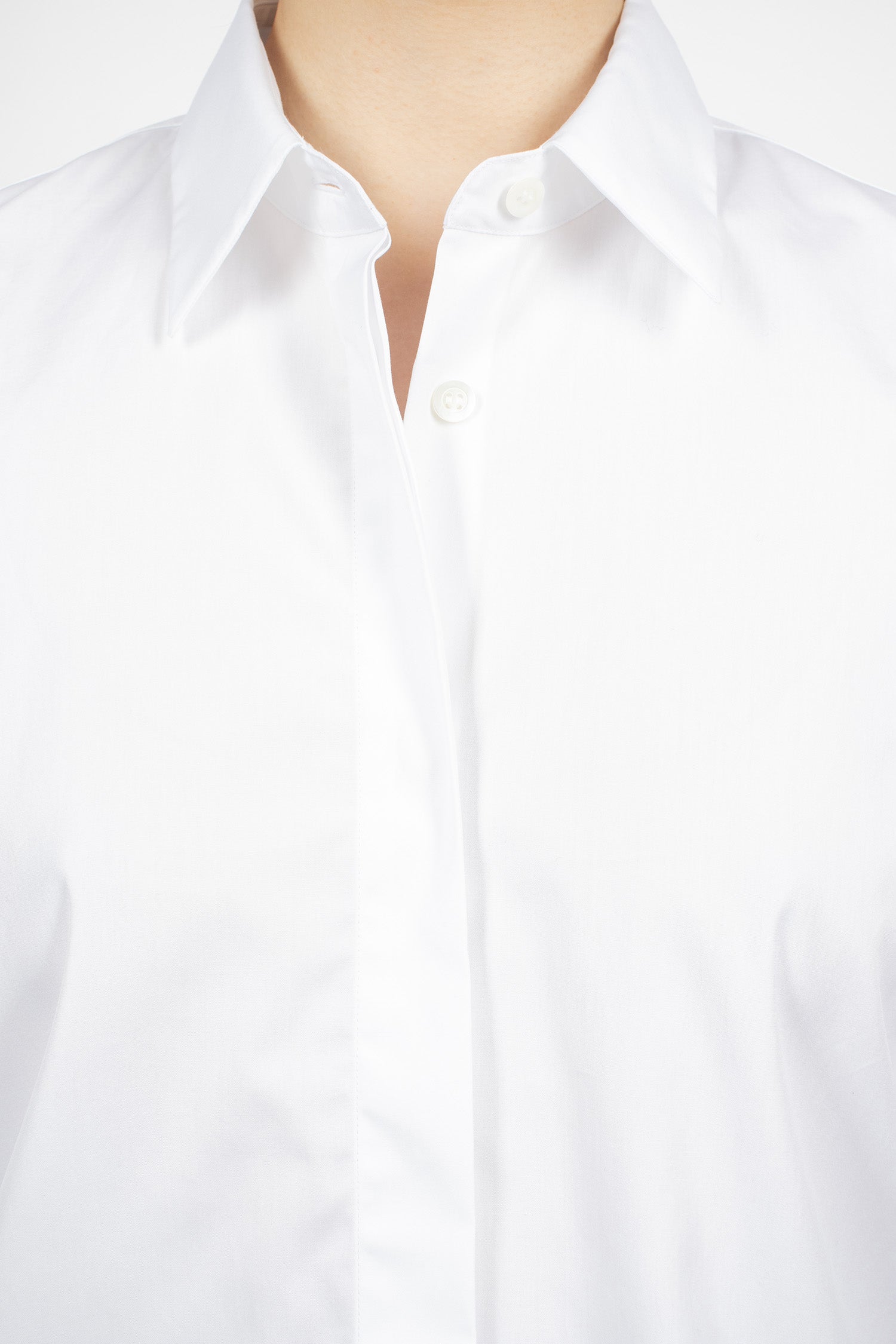 Boxy Mini Shirt White