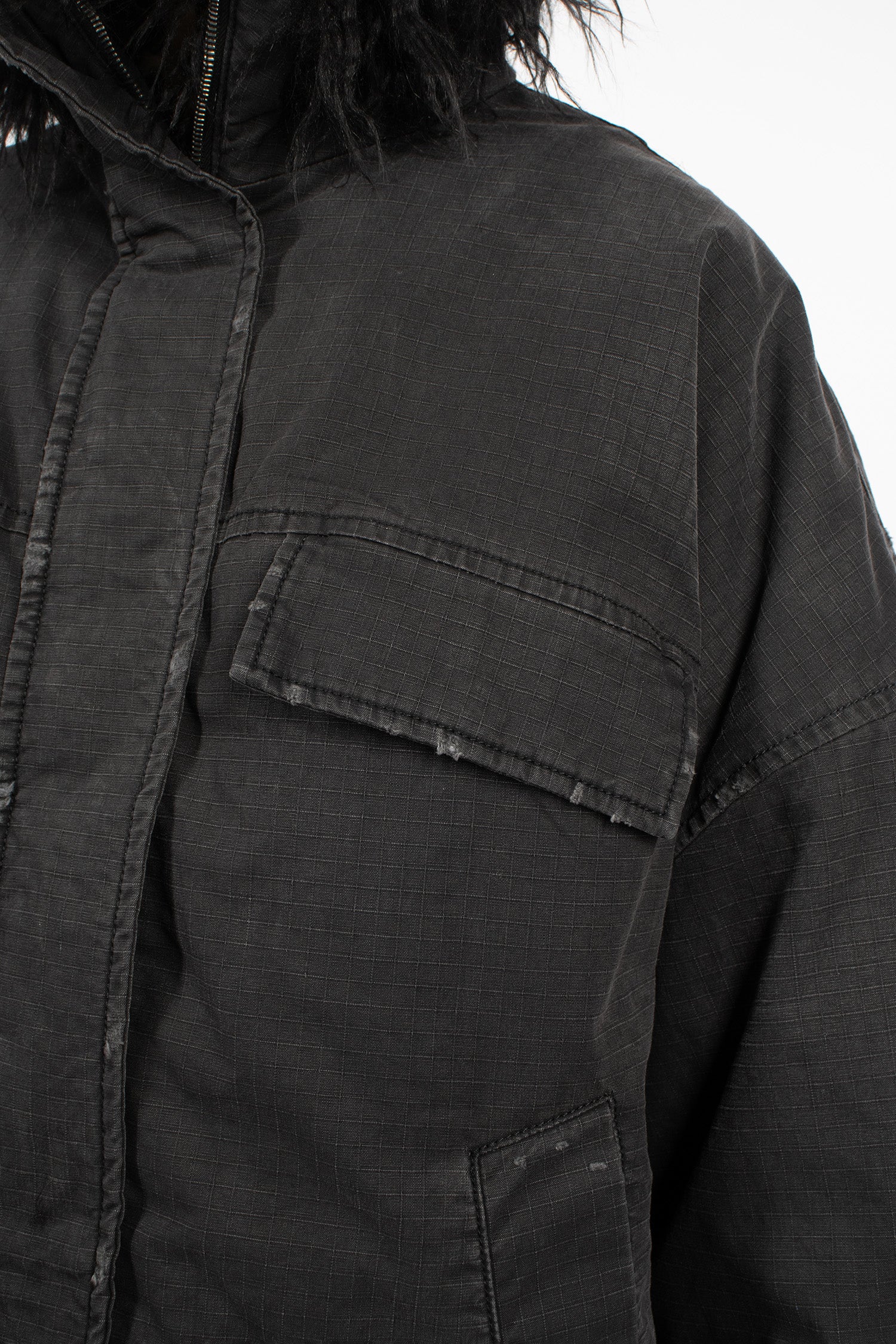 Coated Jacket Black