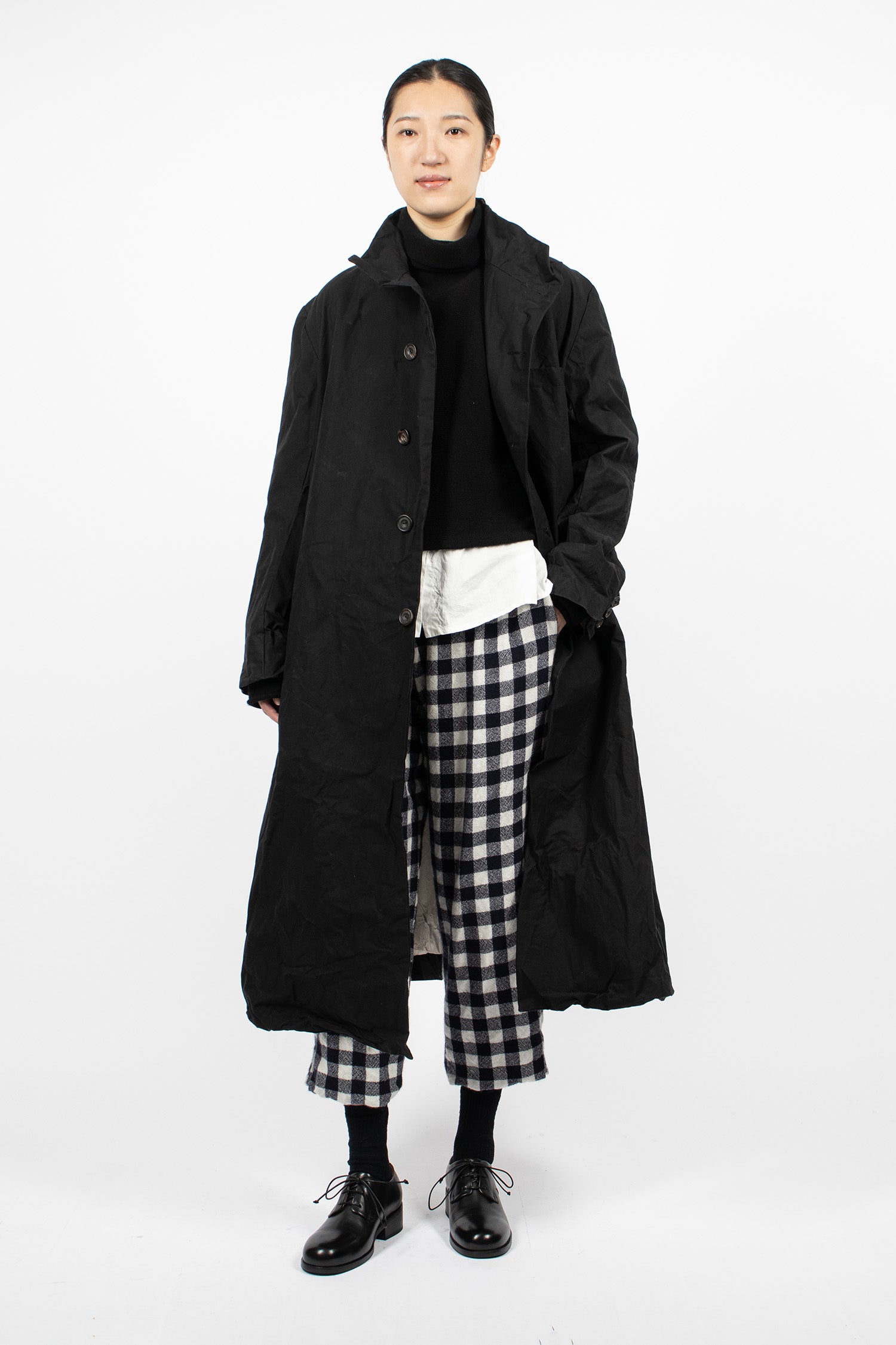 Forest Waxed Coat Black