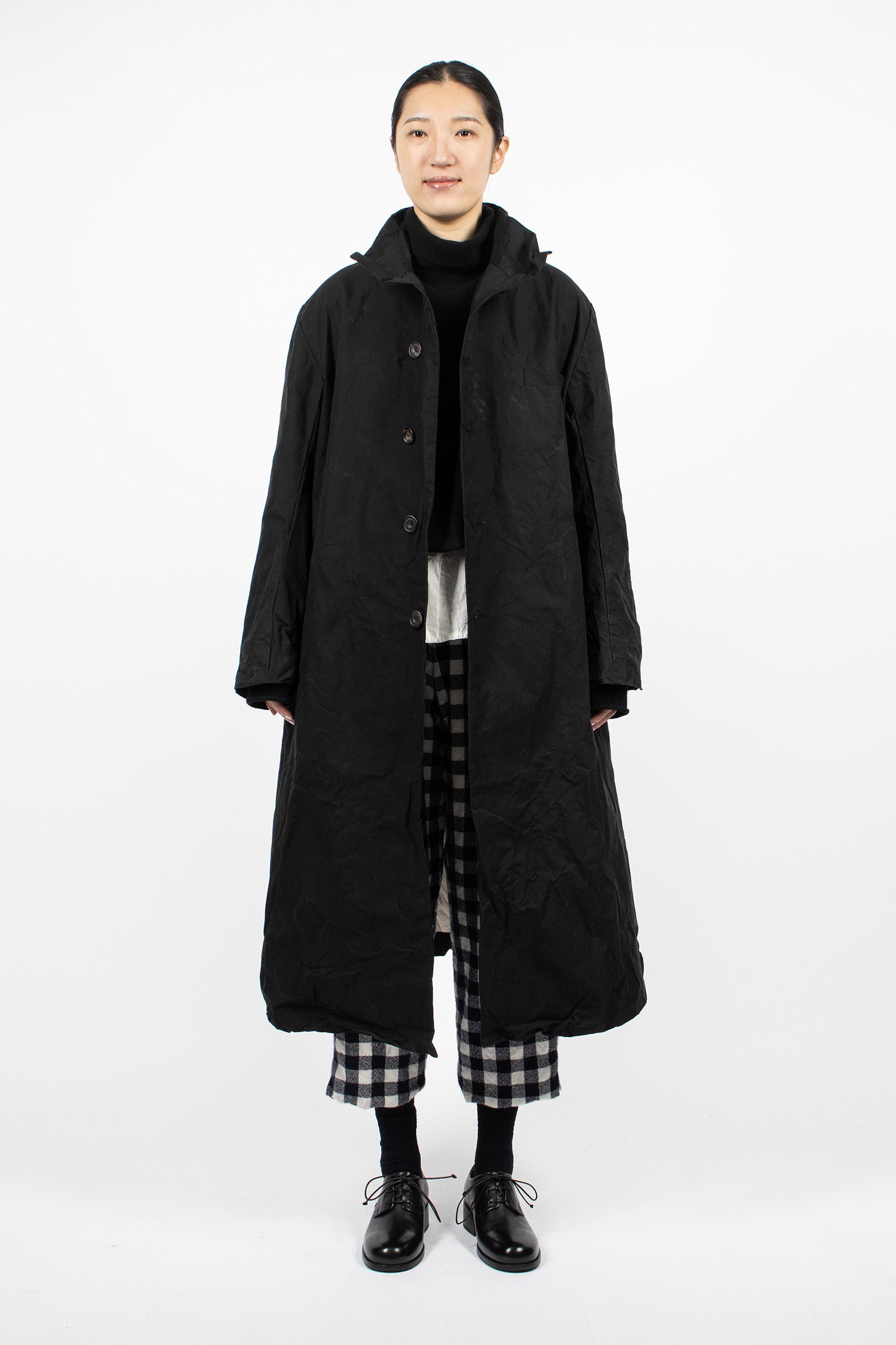 Forest Waxed Coat Black