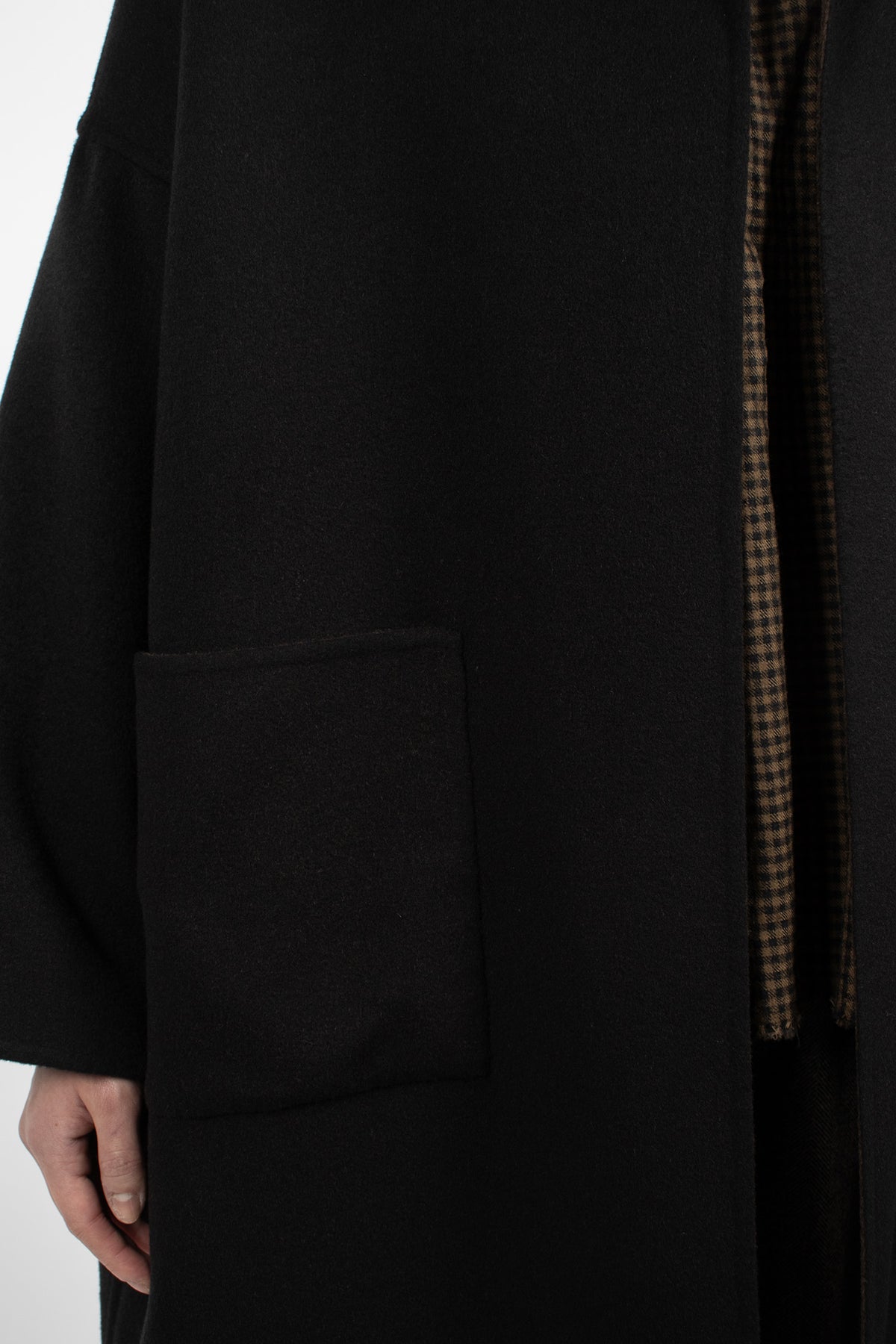 Gladiolus Reversible Long Coat Black/Brown