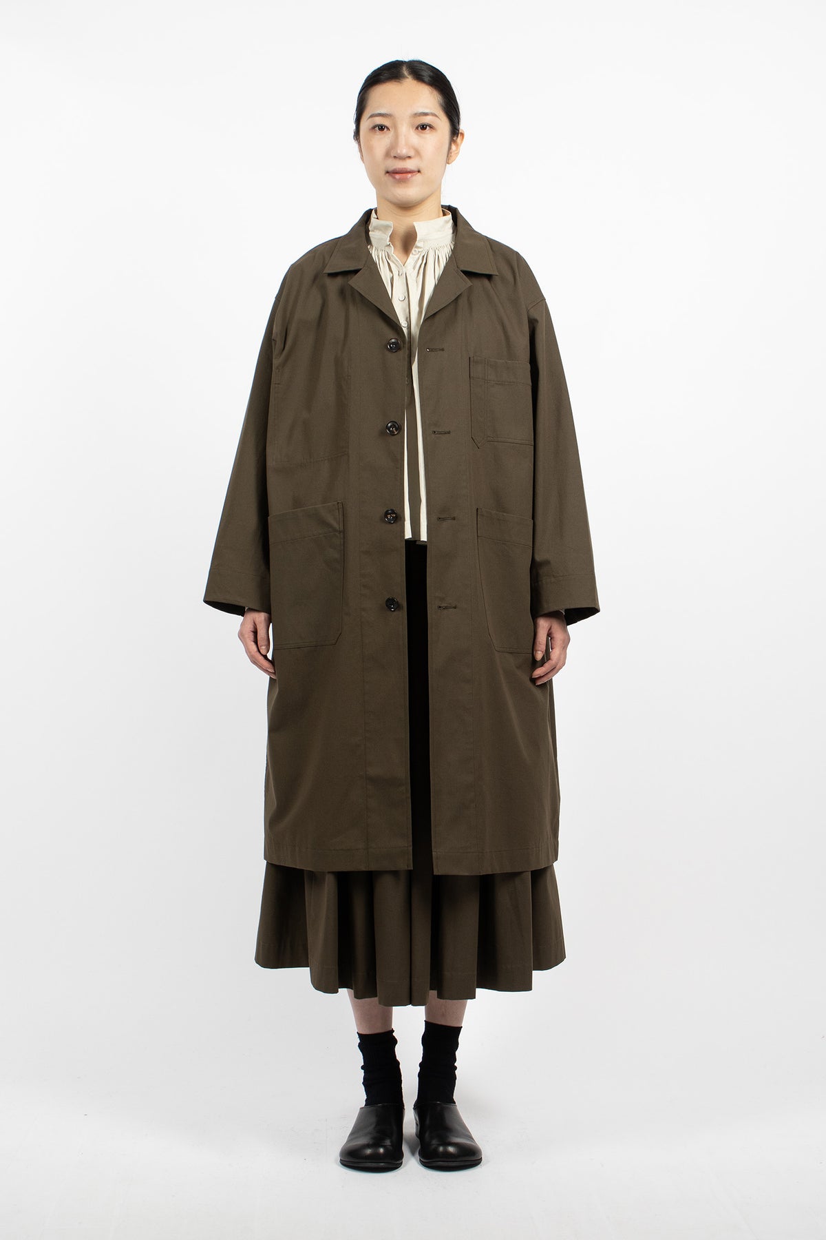 Matisse Water Repellent Coat Olive Green