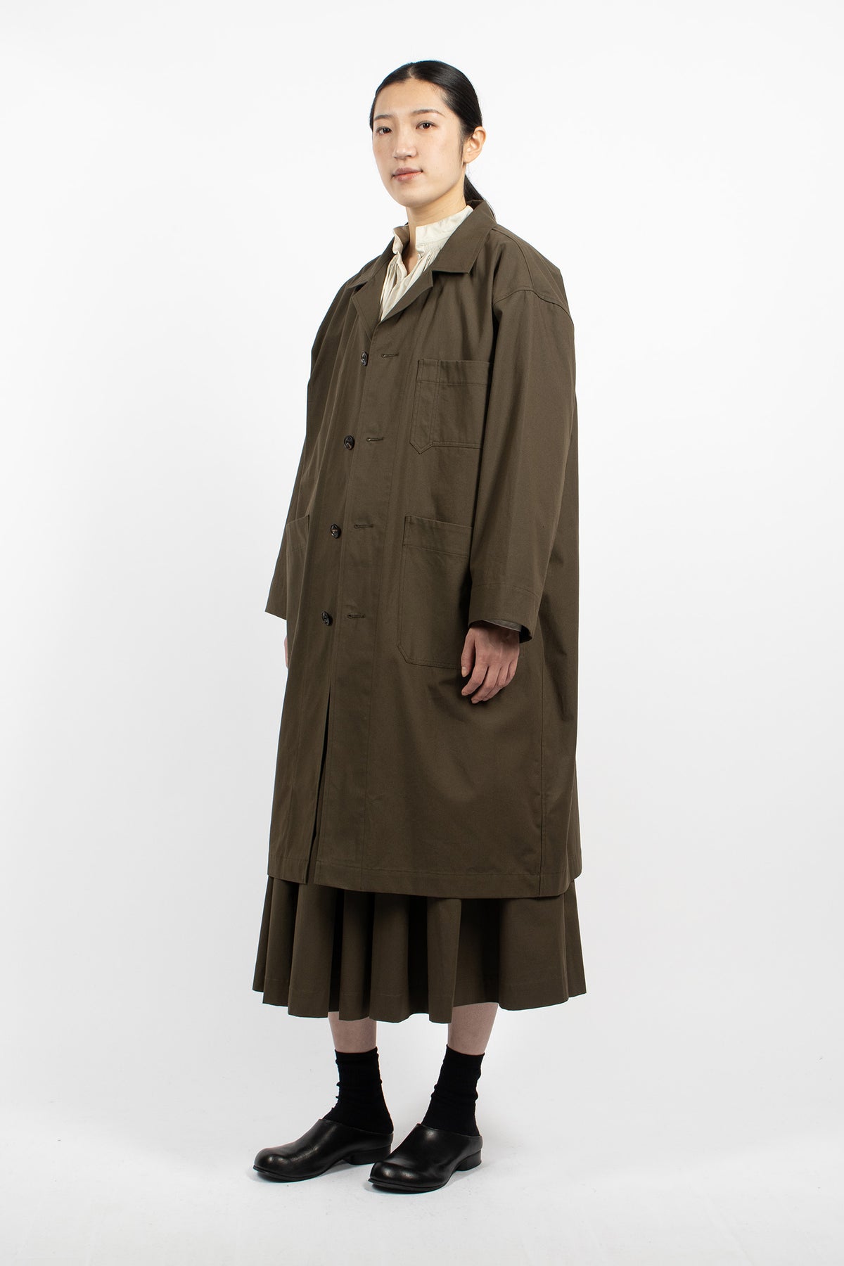 Matisse Water Repellent Coat Olive Green