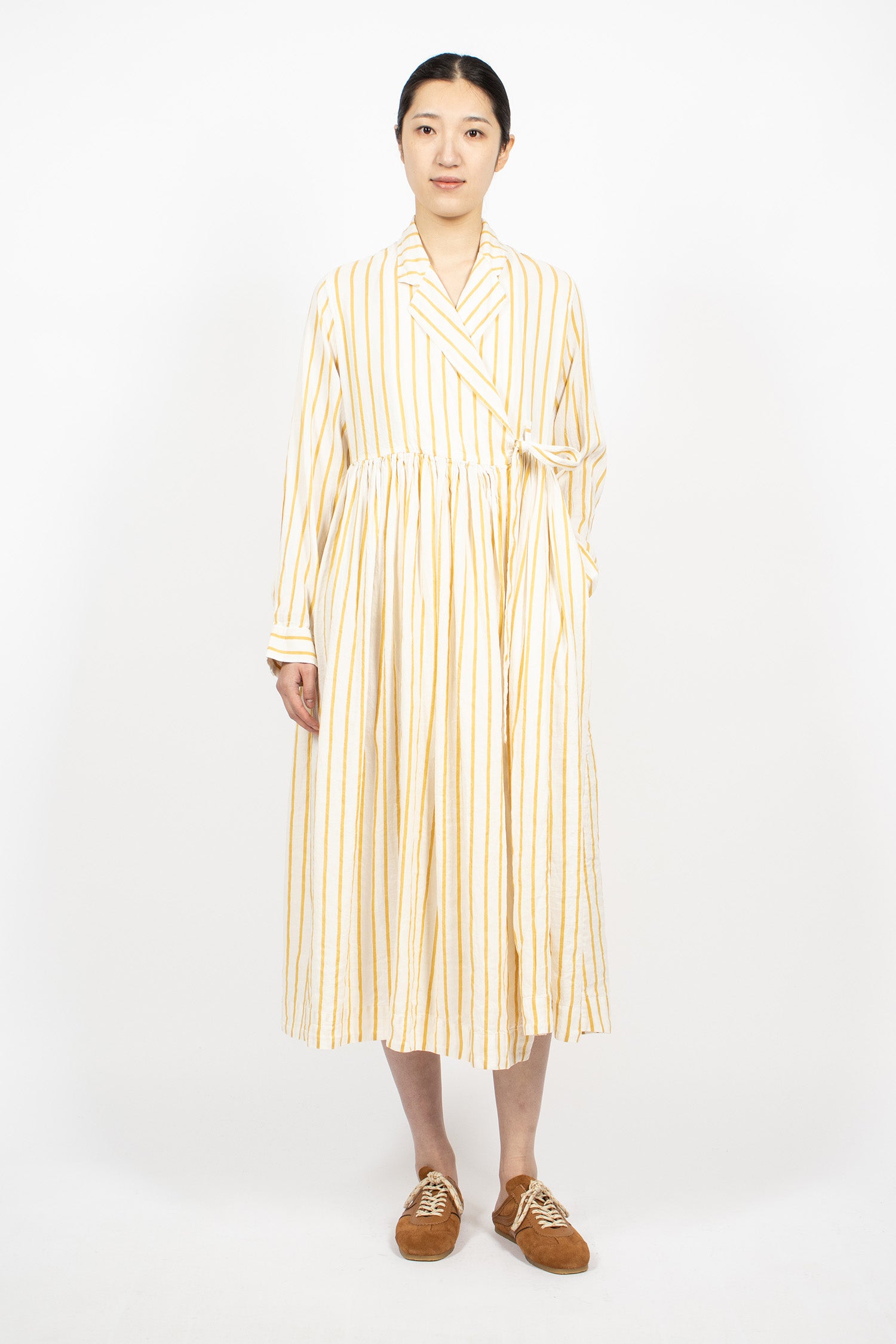 Colette Dress Gold Stripe 1