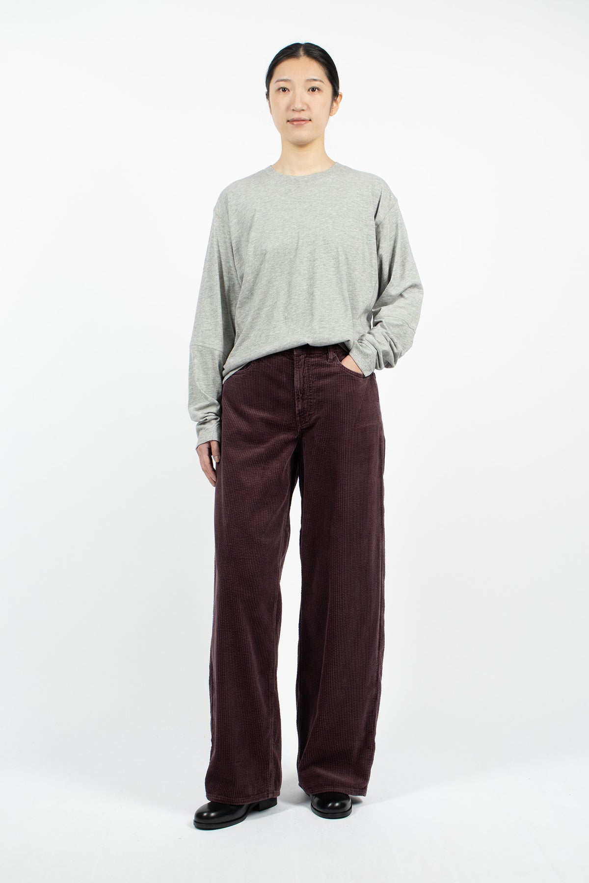 Corduroy Roomy Jeans Viola