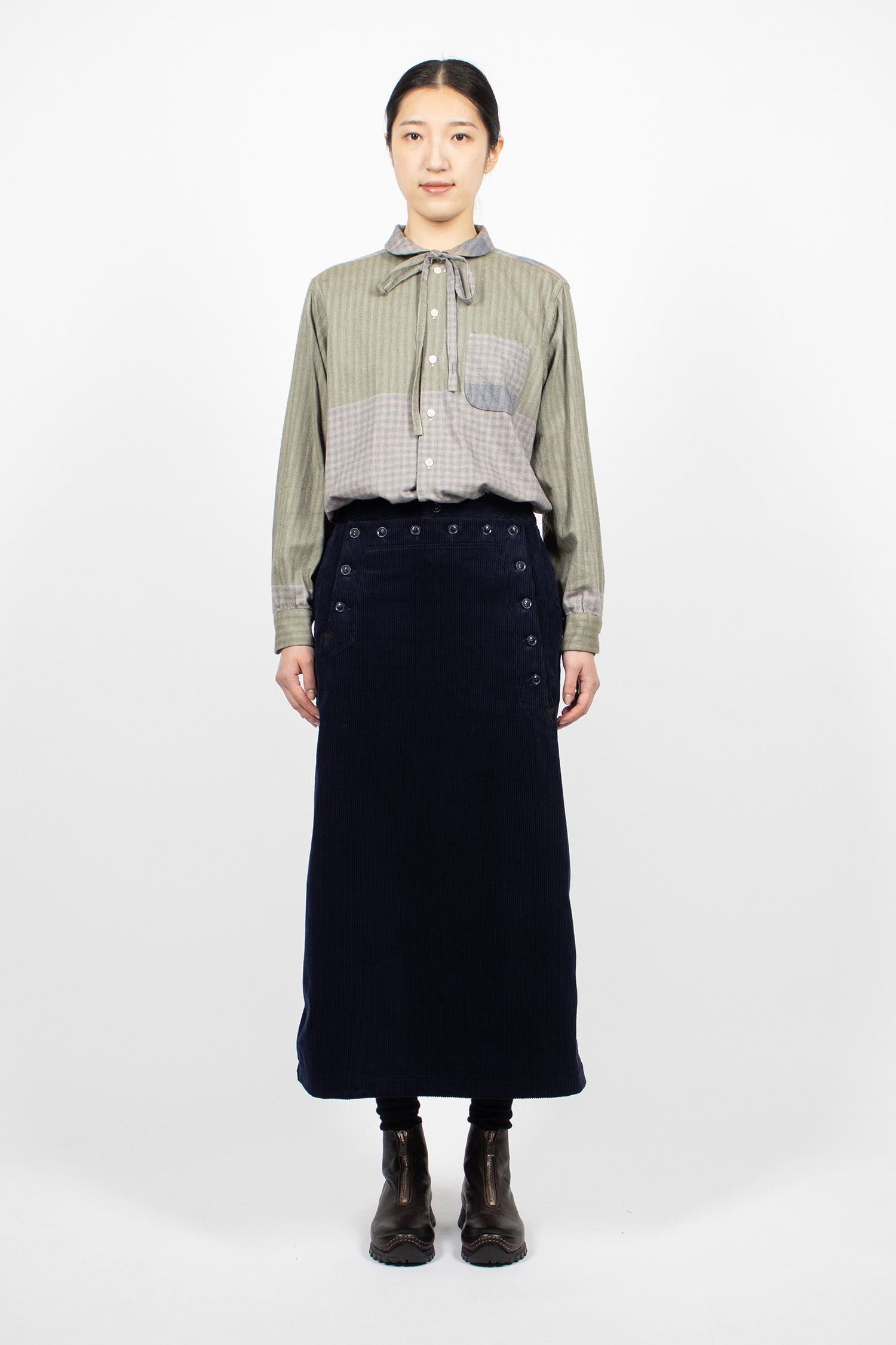 Sailor Skirt Navy Corduroy