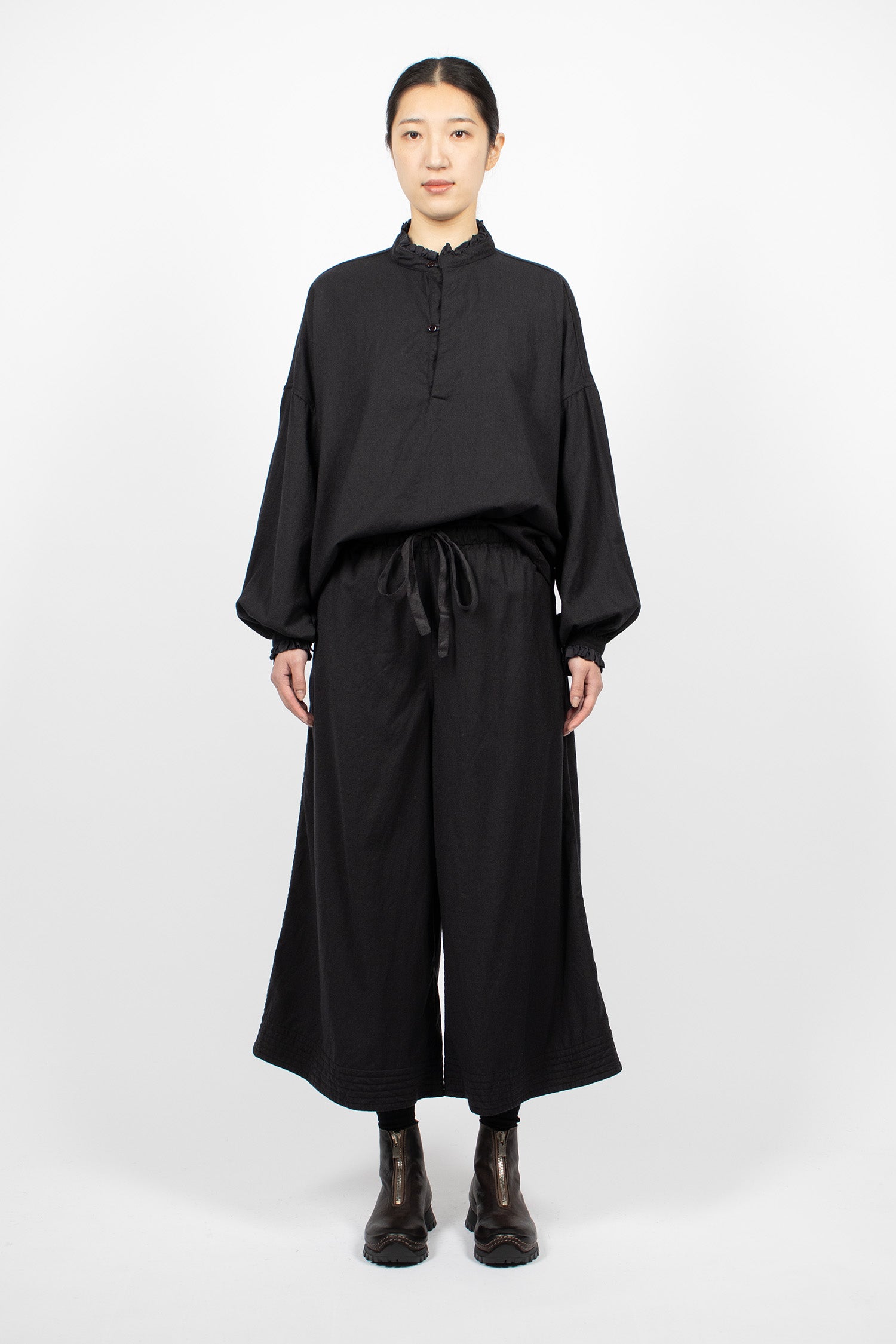 Coulisse Wool Pants Black