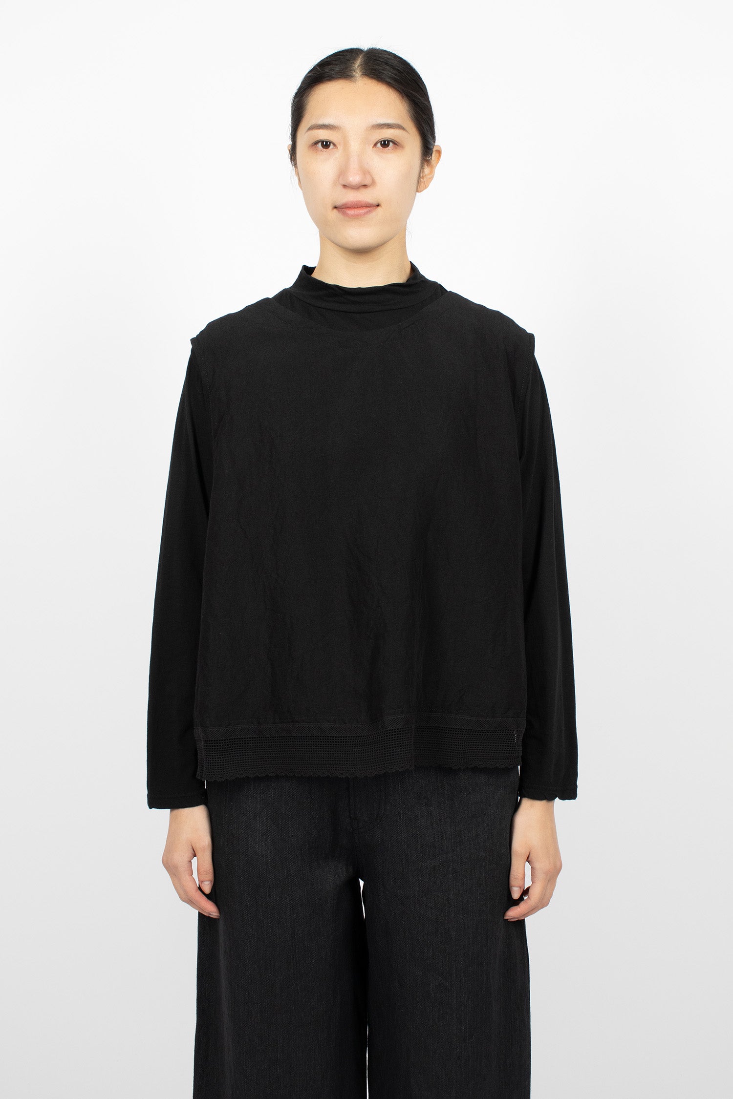 Back Cross Vest Black