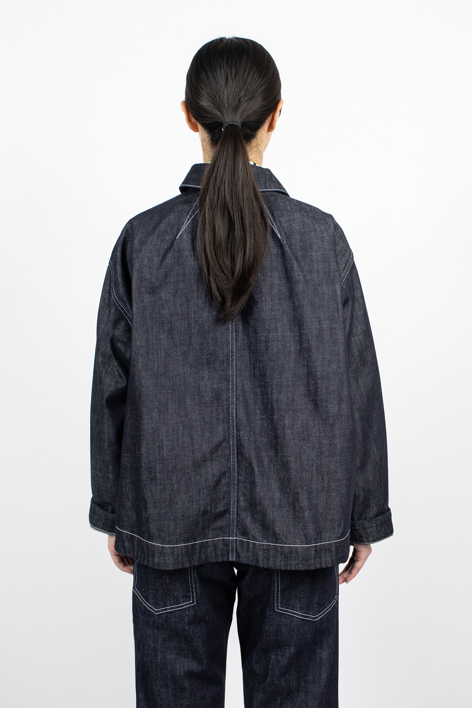 Drays Travail Denim Jacket Dark Indigo