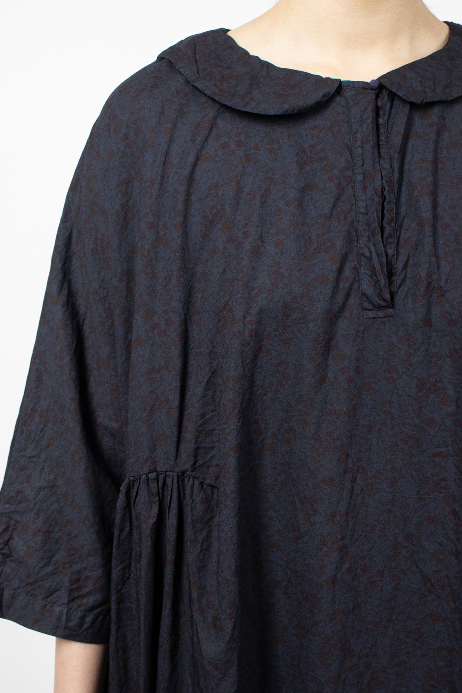 Curcuma Long Dress Overdyed Small Flower 1