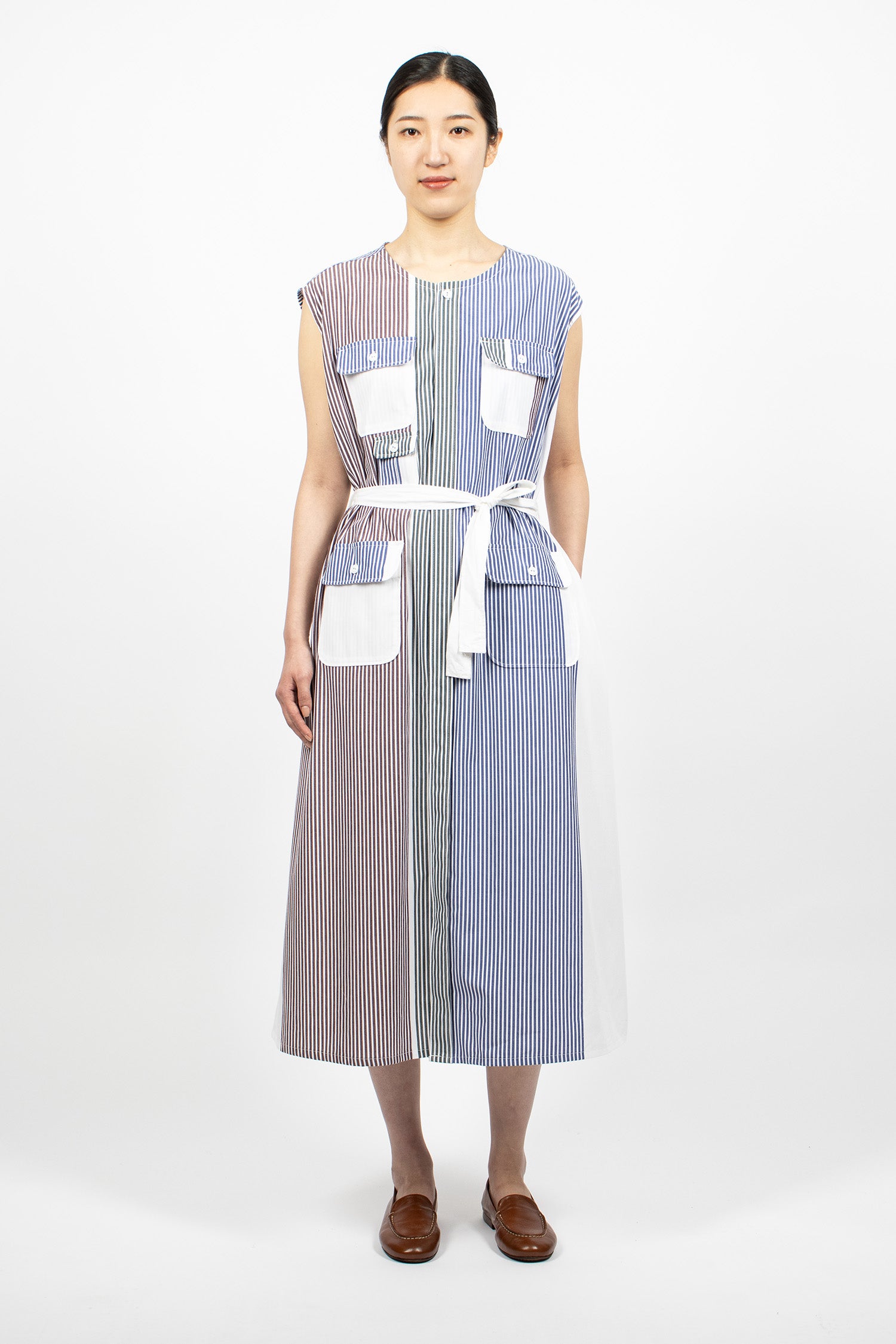 Bush Dress Multi Block Stripe